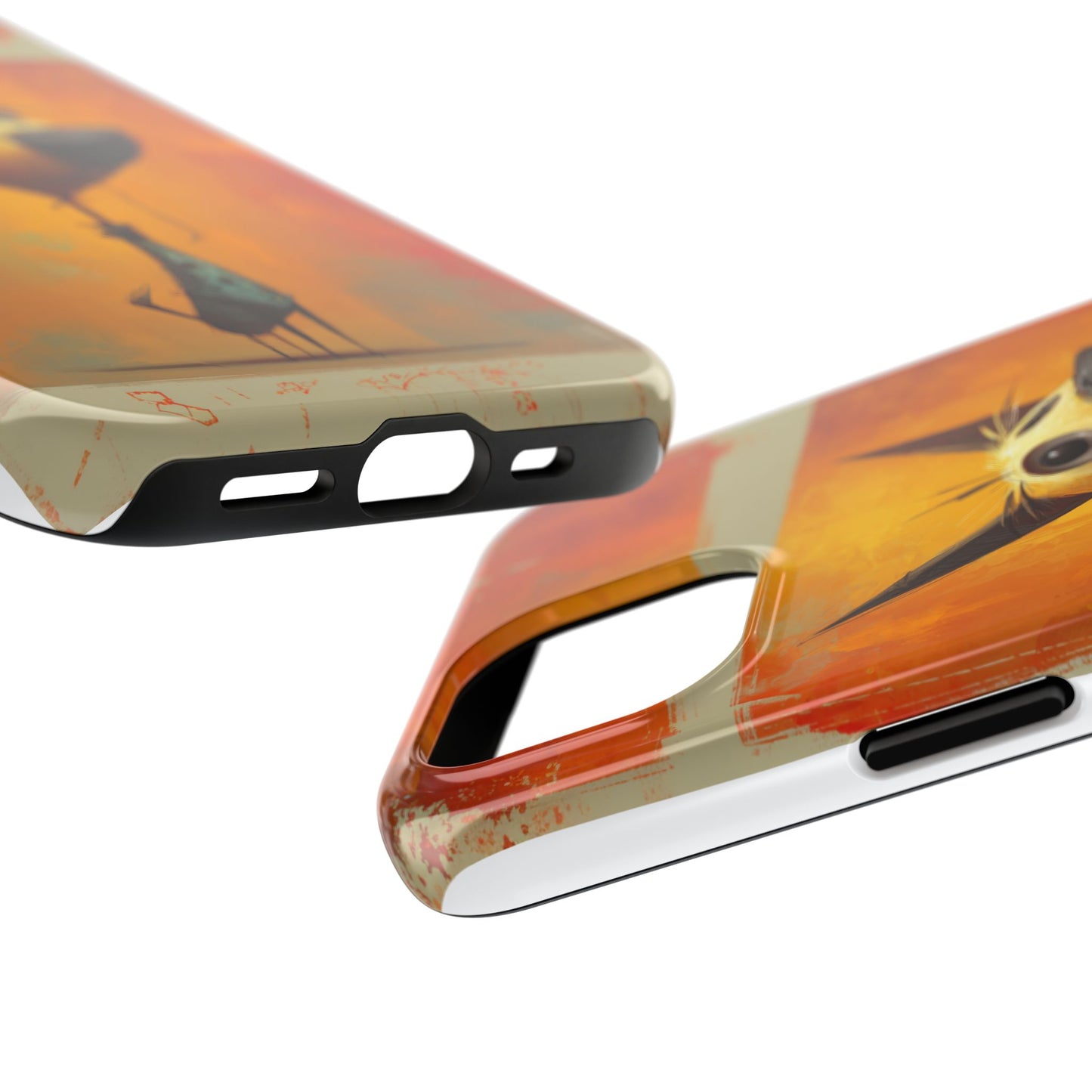 Whimsical Dog Art Tough Phone Case - Fun & Stylish Pet Lover Gift