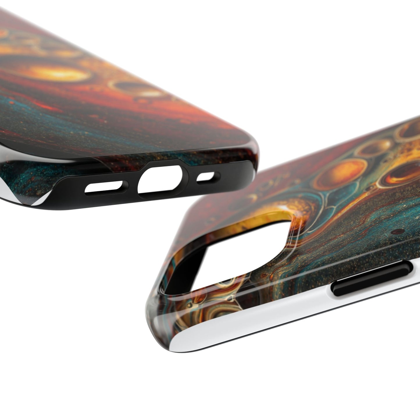 Abstract Art Tough Phone Case - Unique Colorful Design