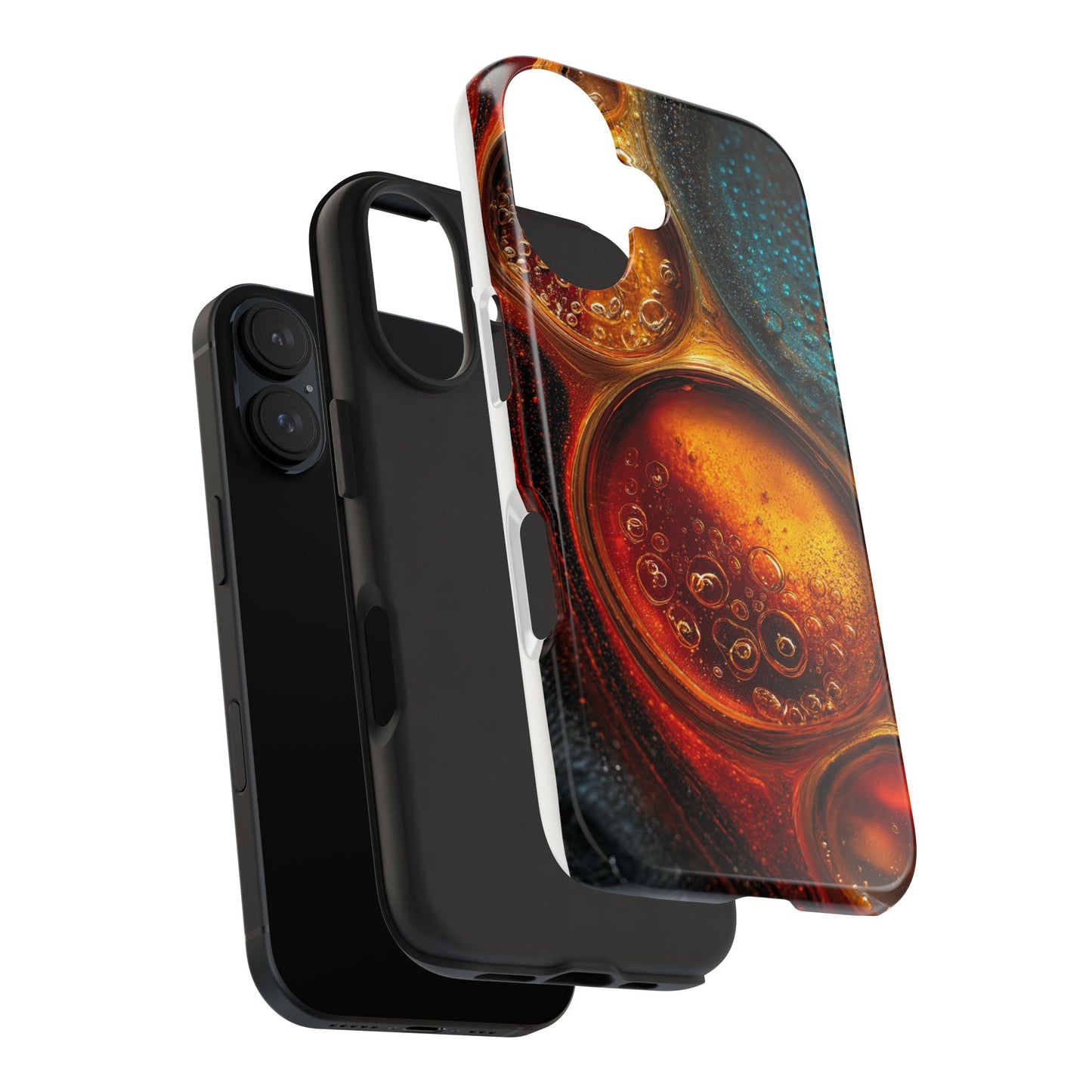 Vibrant Abstract Tough Phone Case – Bubble Design for Ultimate Protection