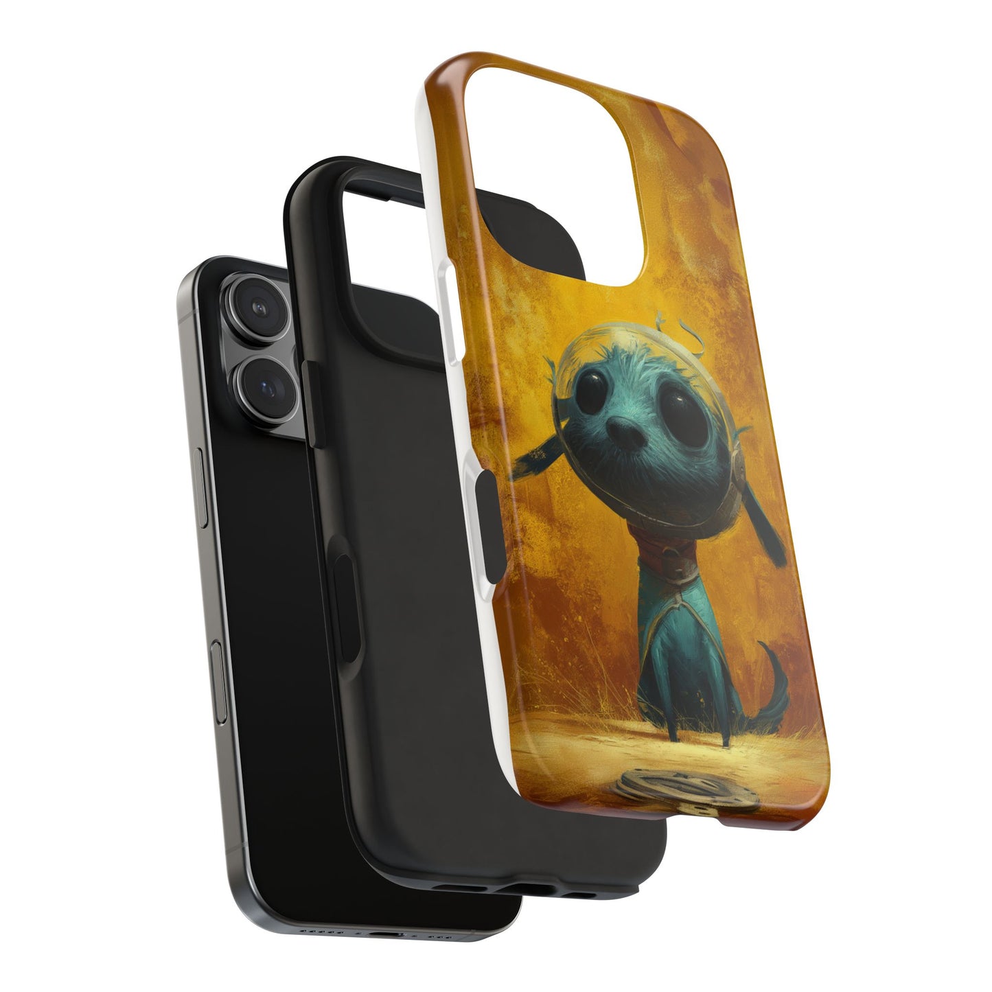 Cute Dog Art Tough Phone Case - Stylish & Protective