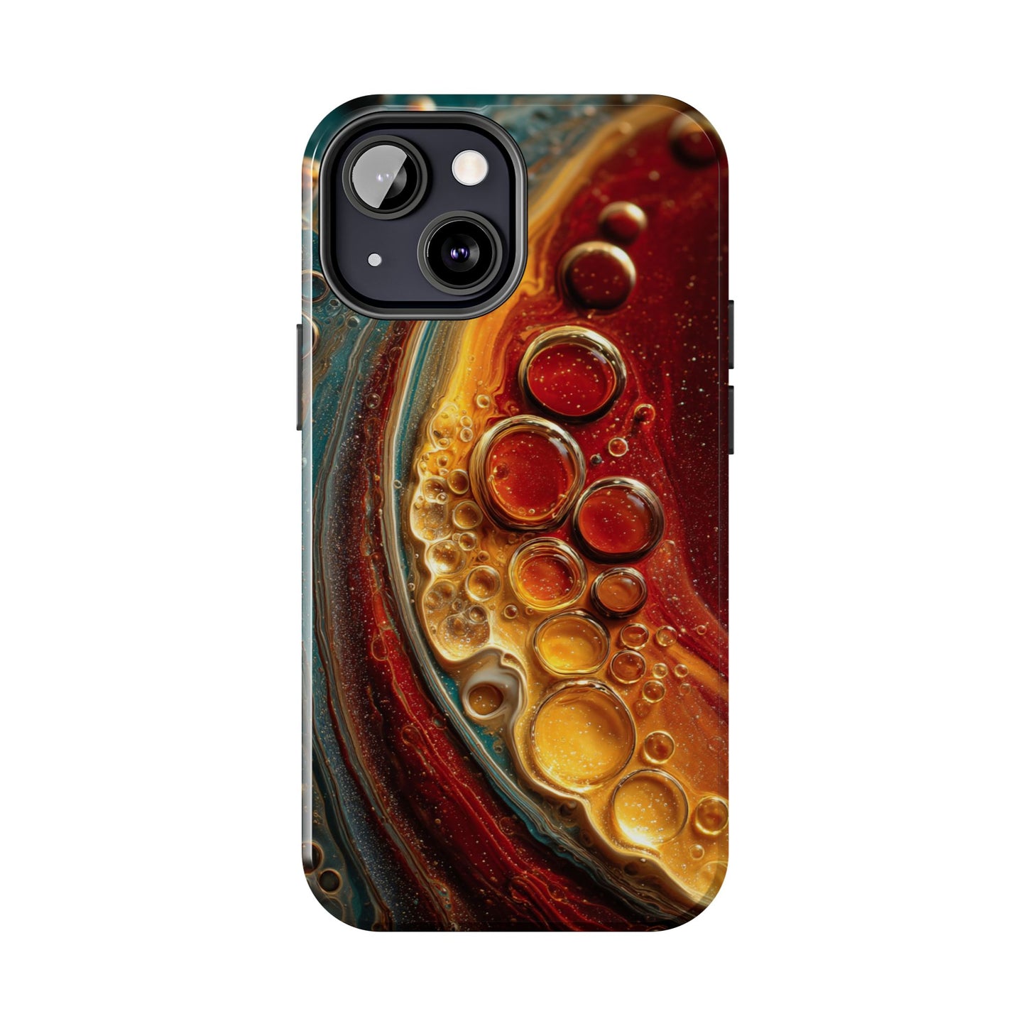 Artistic Tough Phone Case - Abstract Lava Design