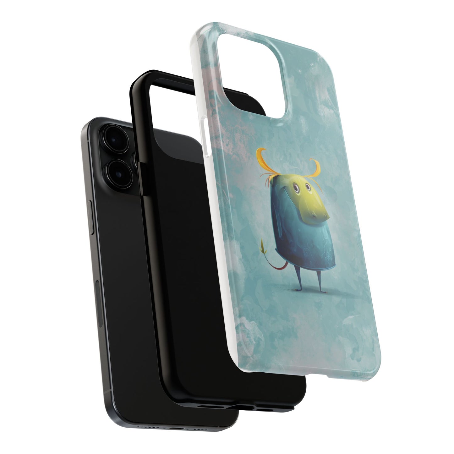 Cute Cartoon Bull Tough Phone Case - Durable & Fun Protection