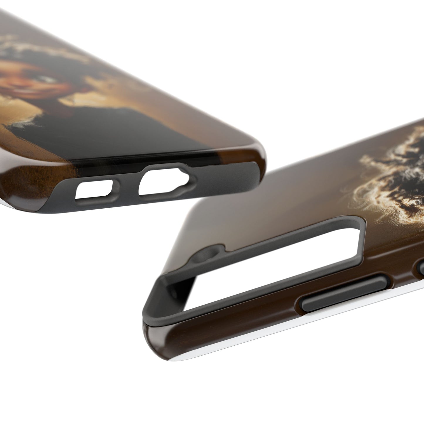 Whimsical Tough Phone Case with Playful Character Design