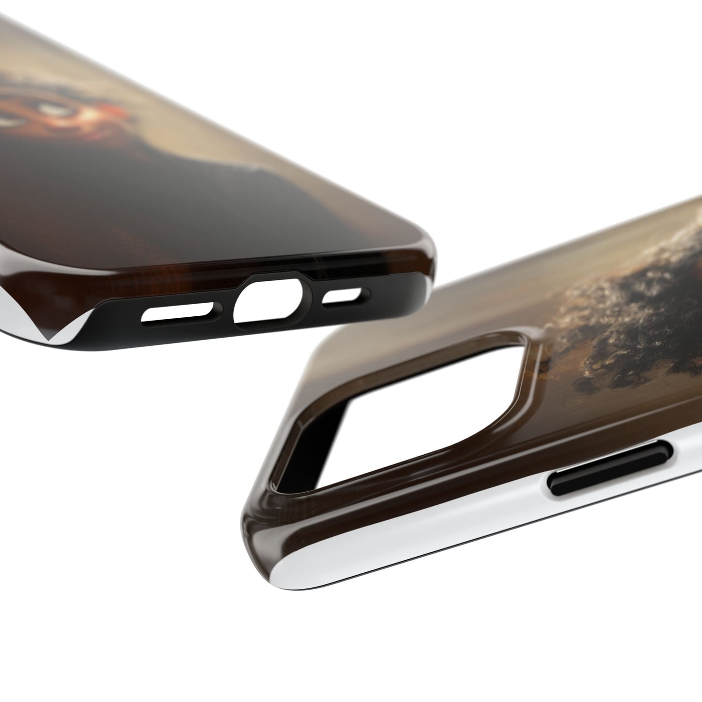 Stylish Tough Phone Case - Artistic Character Design for Teens