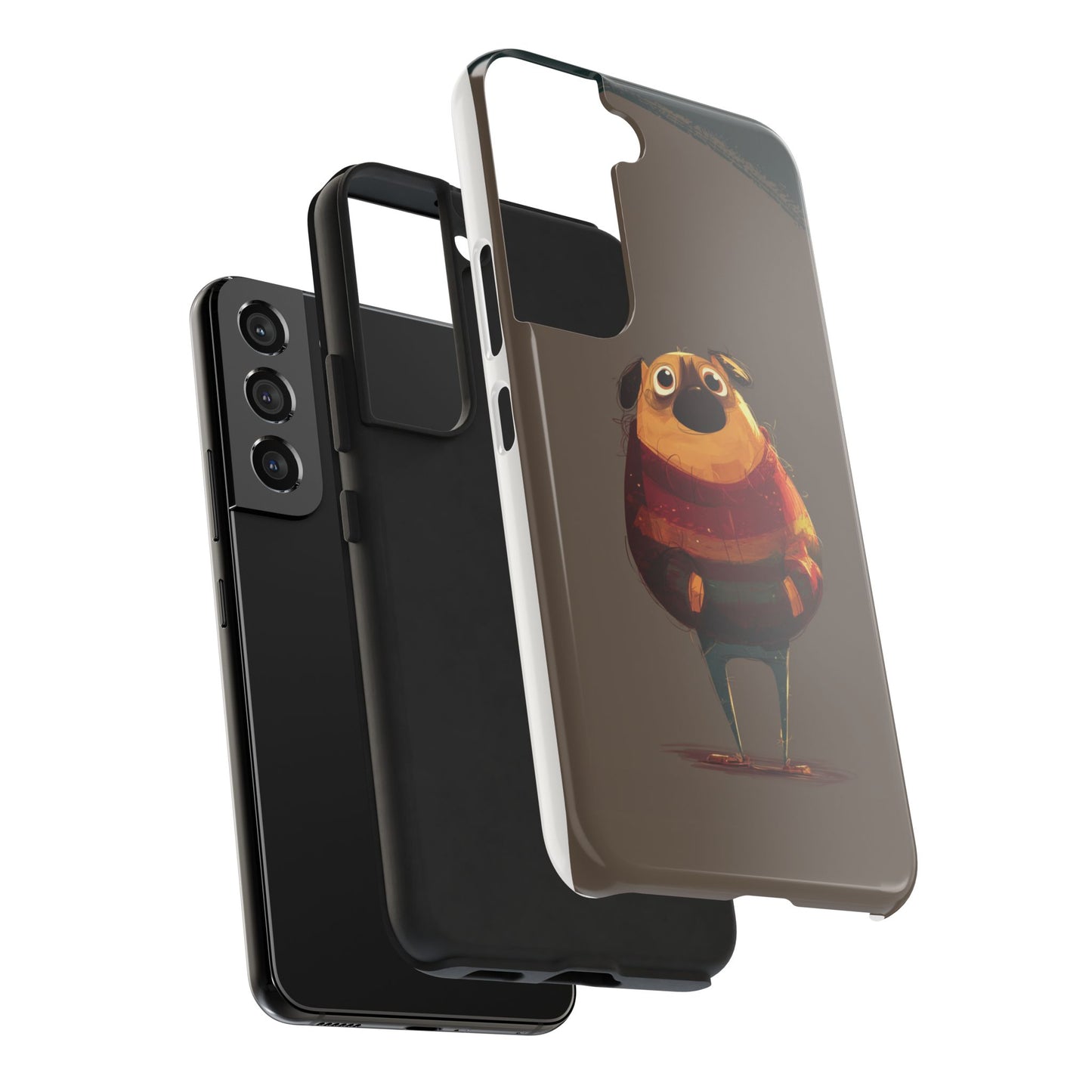 Cute Pug Tough Phone Case - Durable & Stylish Protection for Pet Lovers