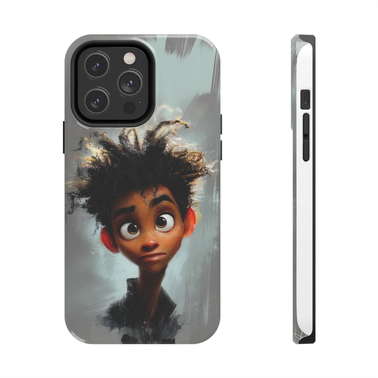 Artistic Tough Phone Case - Unique Design with Character - Great Gift Idea
