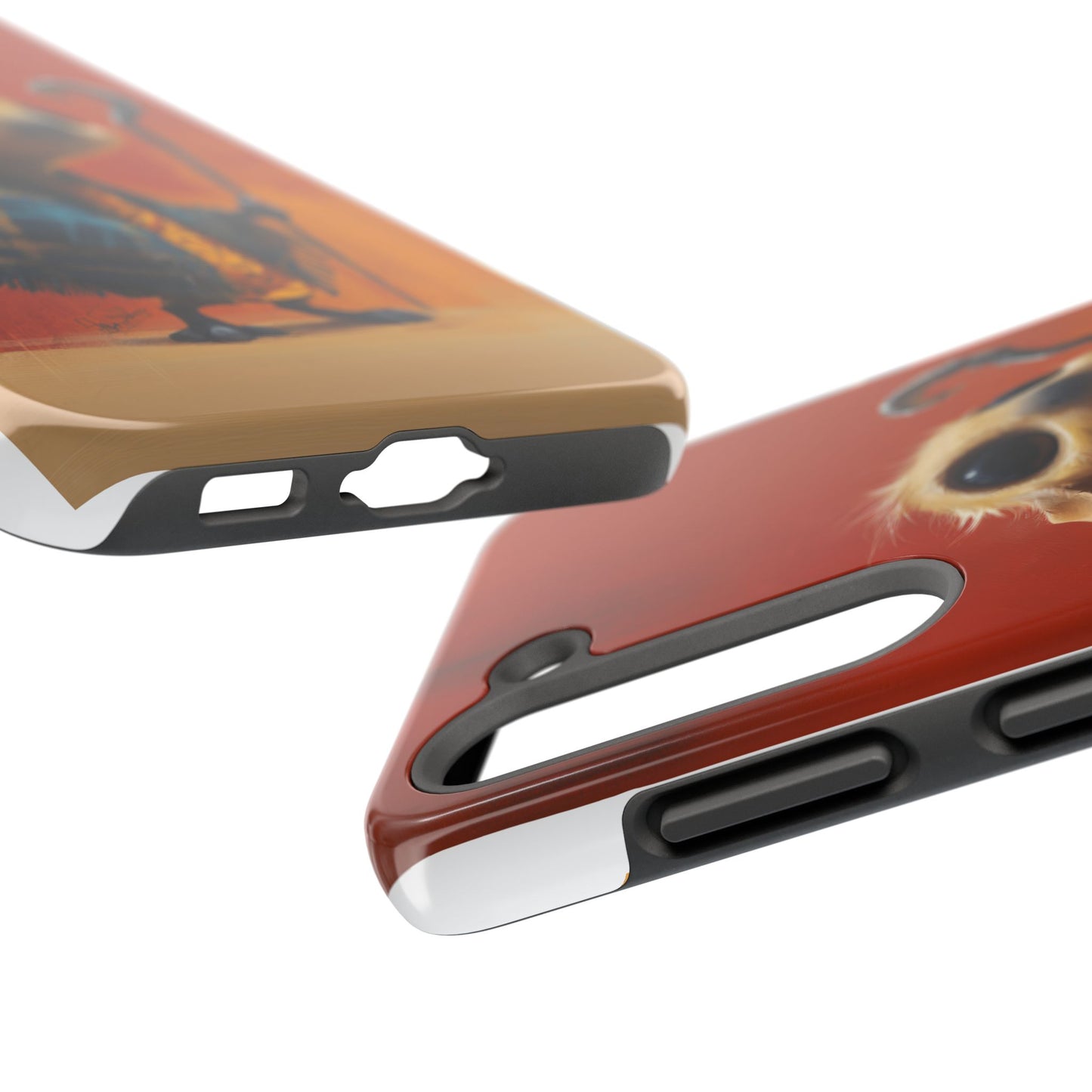 Whimsical Tough Phone Case - Cute Character Design for Kids & Adults