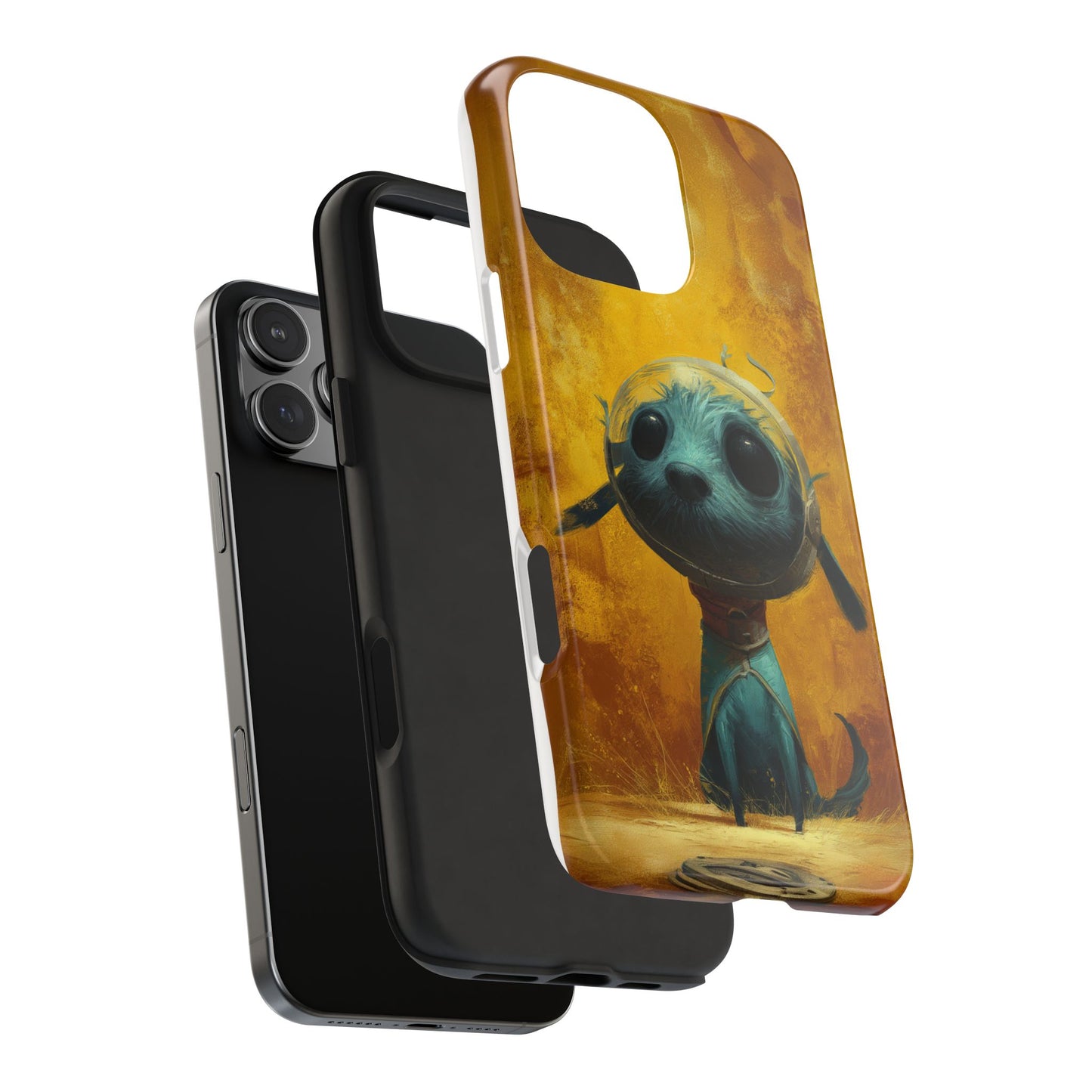 Cute Dog Art Tough Phone Case - Stylish & Protective
