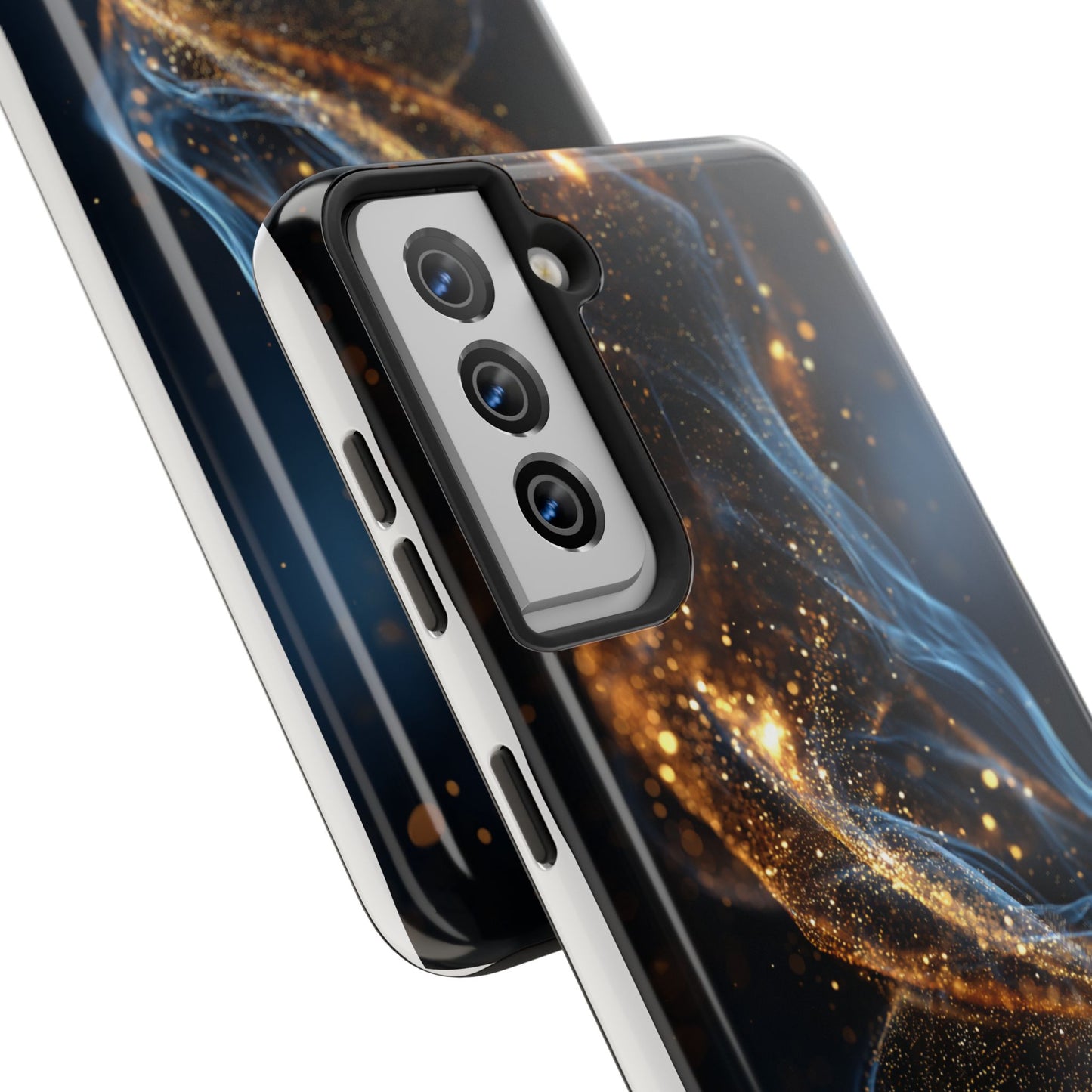 Elegant Gold Swirl Tough Phone Case – Durable & Stylish Protection for Your Device