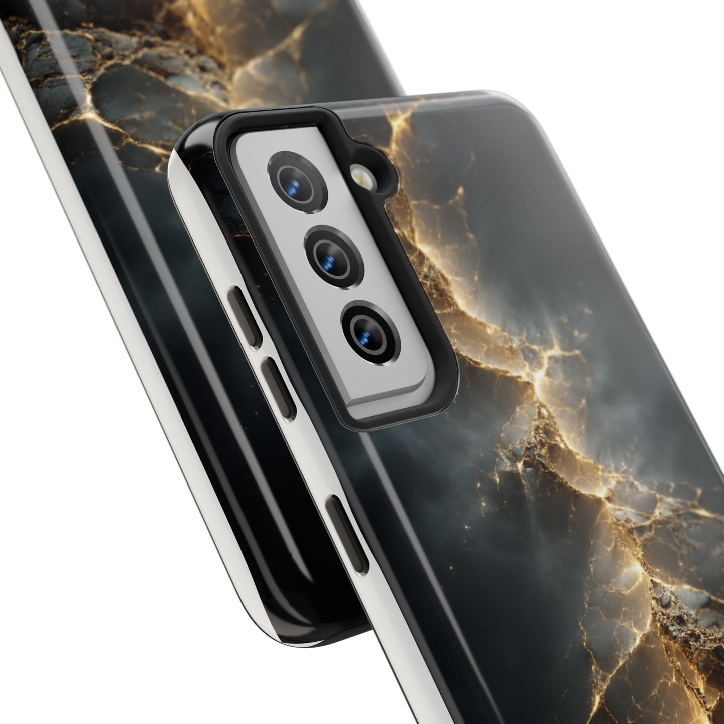 Majestic Marble Phone Case - Tough Protective Cover with Gold Veins