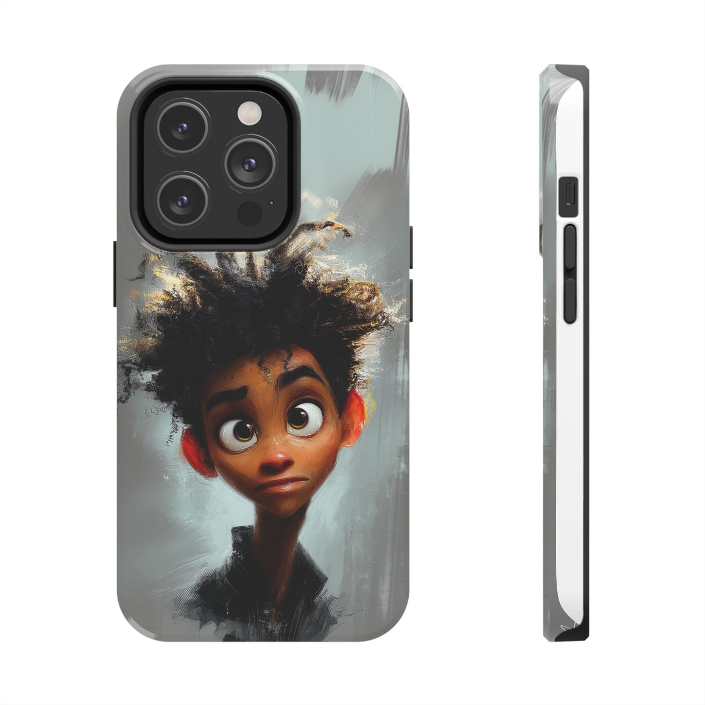Artistic Tough Phone Case - Unique Design with Character - Great Gift Idea