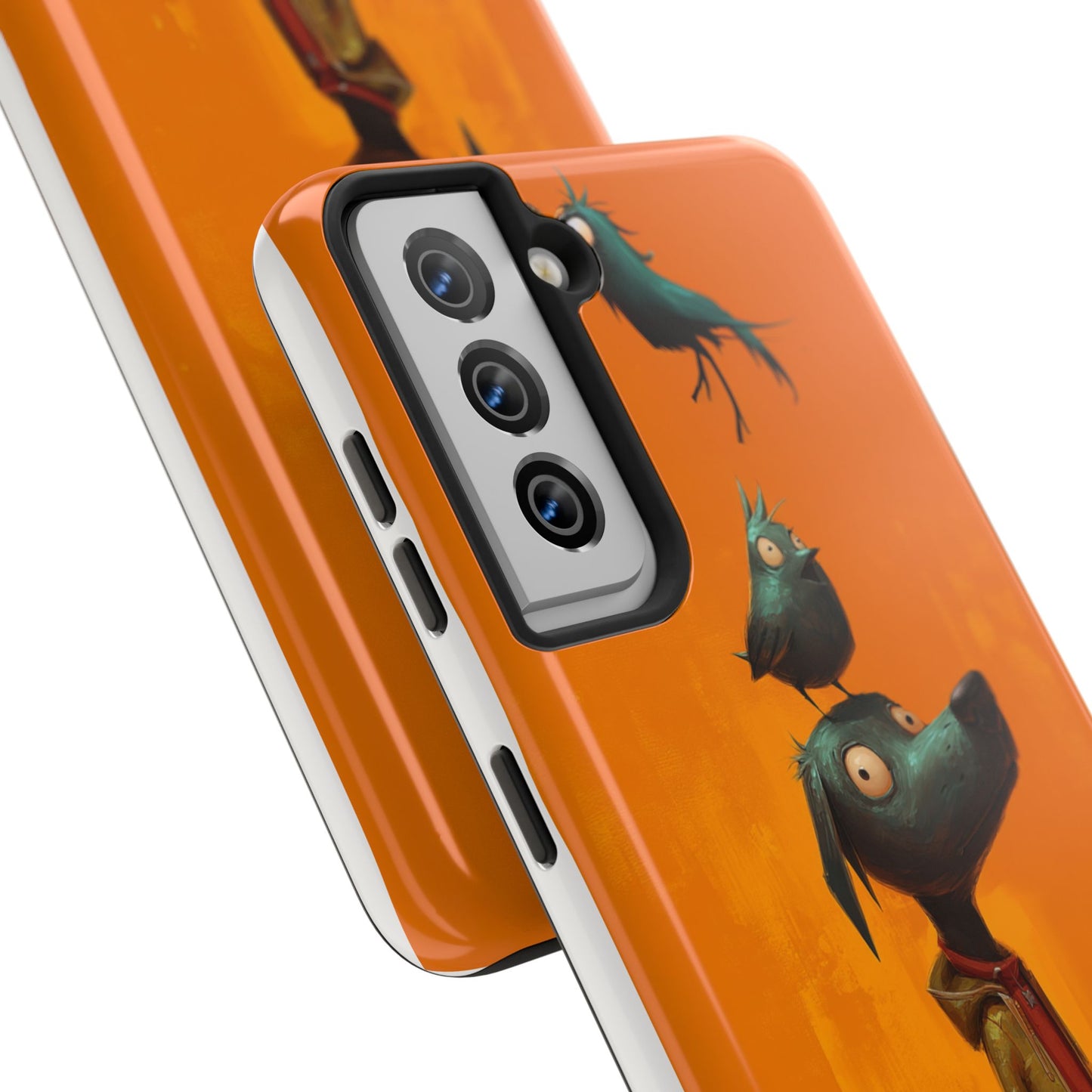 Fun Dog & Bird Tough Phone Cases - Quirky Animal Art for Pet Lovers