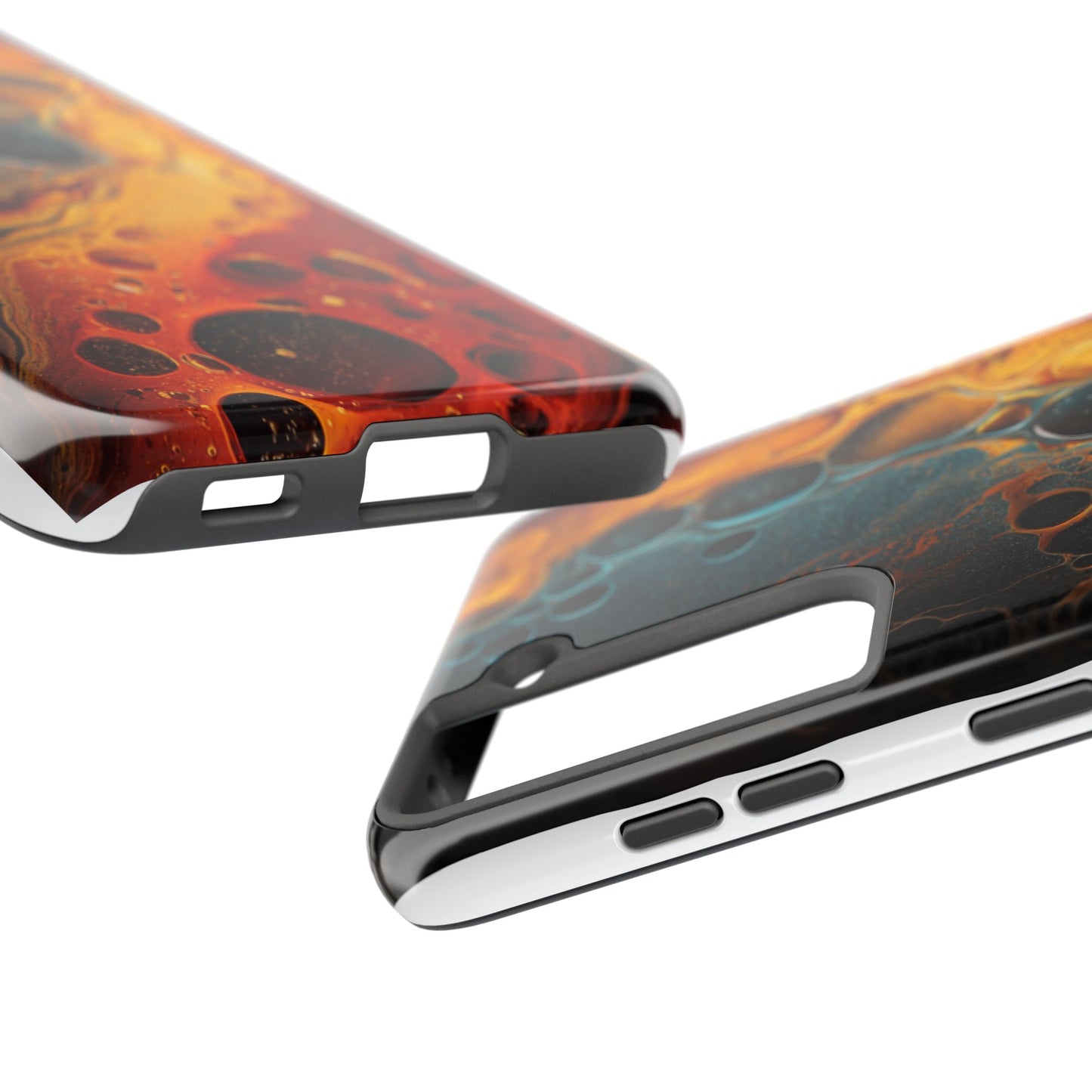 Abstract Lava Tough Phone Case - Vibrant Protective Cover for Adventurous Souls