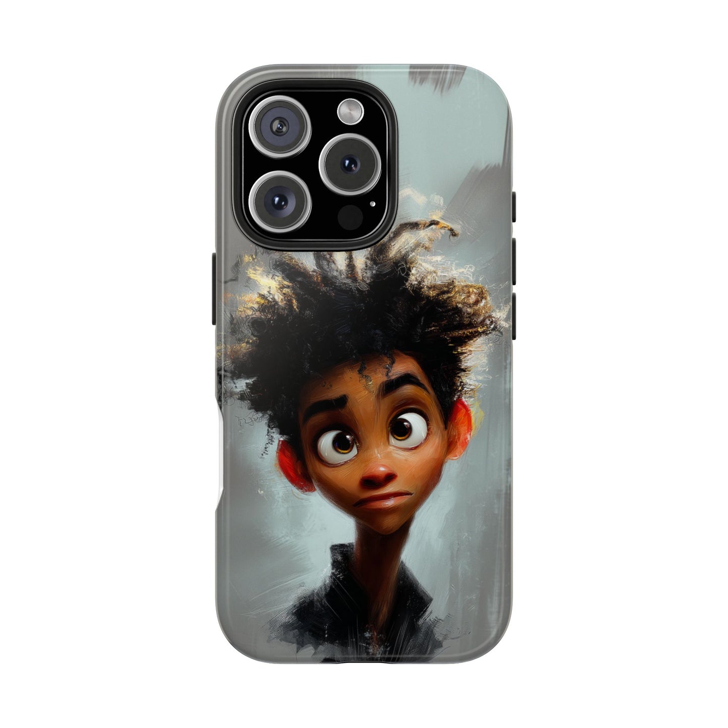 Artistic Tough Phone Case - Unique Design with Character - Great Gift Idea