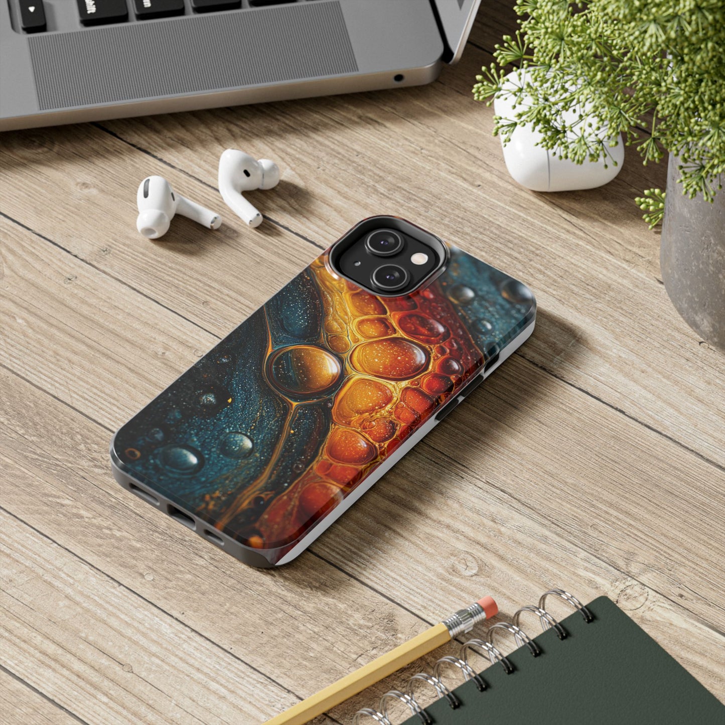 Abstract Art Tough Phone Case - Colorful Design for Stylish Protection