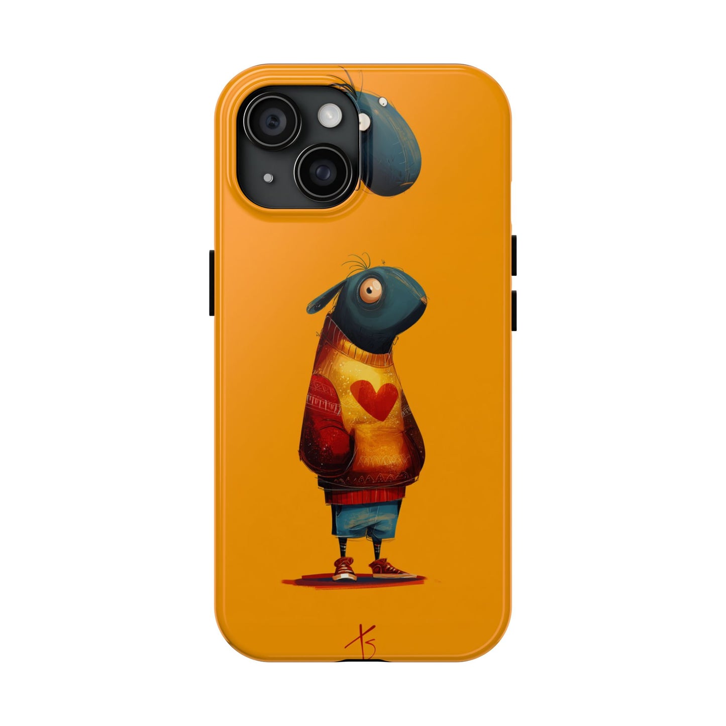 Cute Cartoon Tough Phone Case - Whimsical Sheep Design