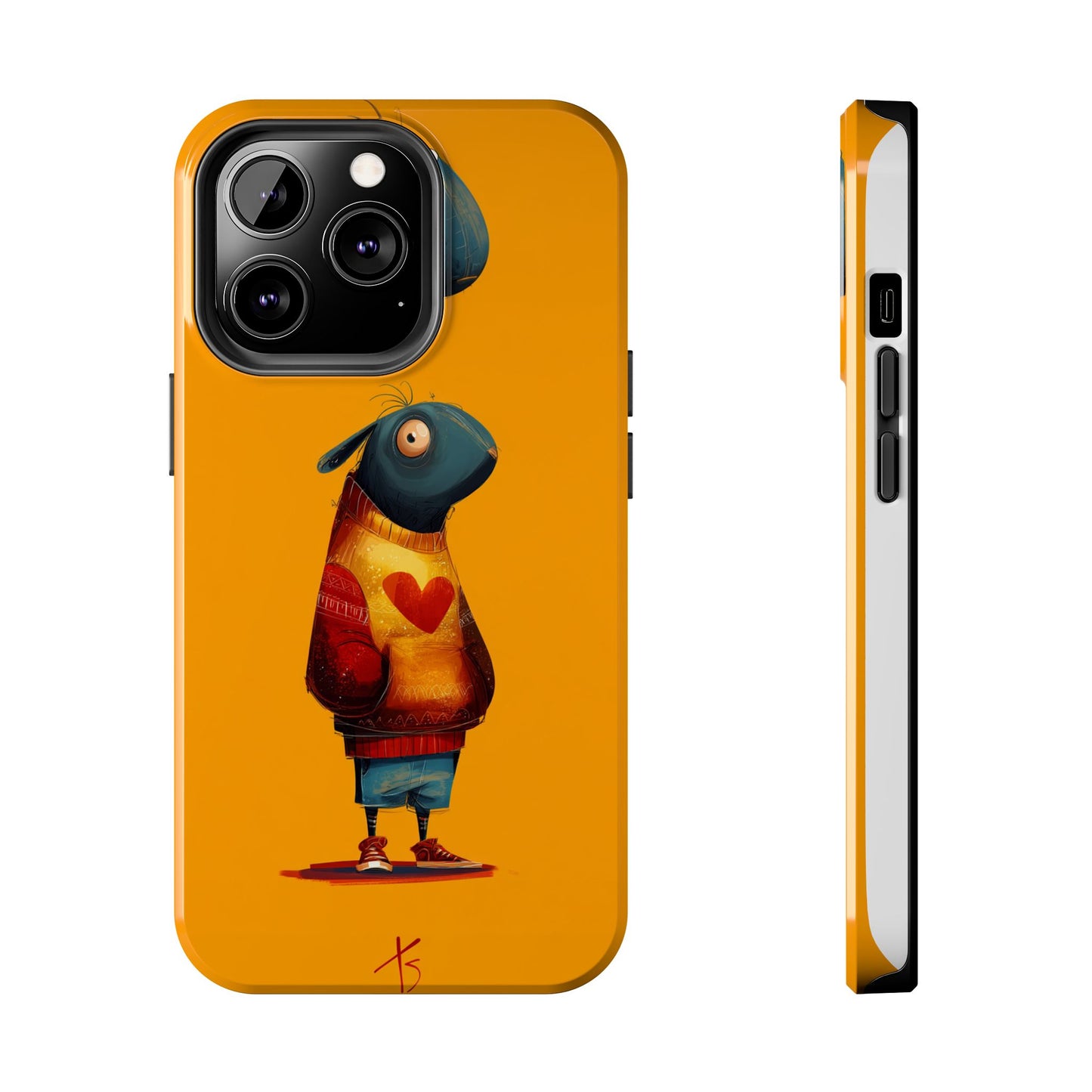 Cute Cartoon Tough Phone Case - Whimsical Sheep Design