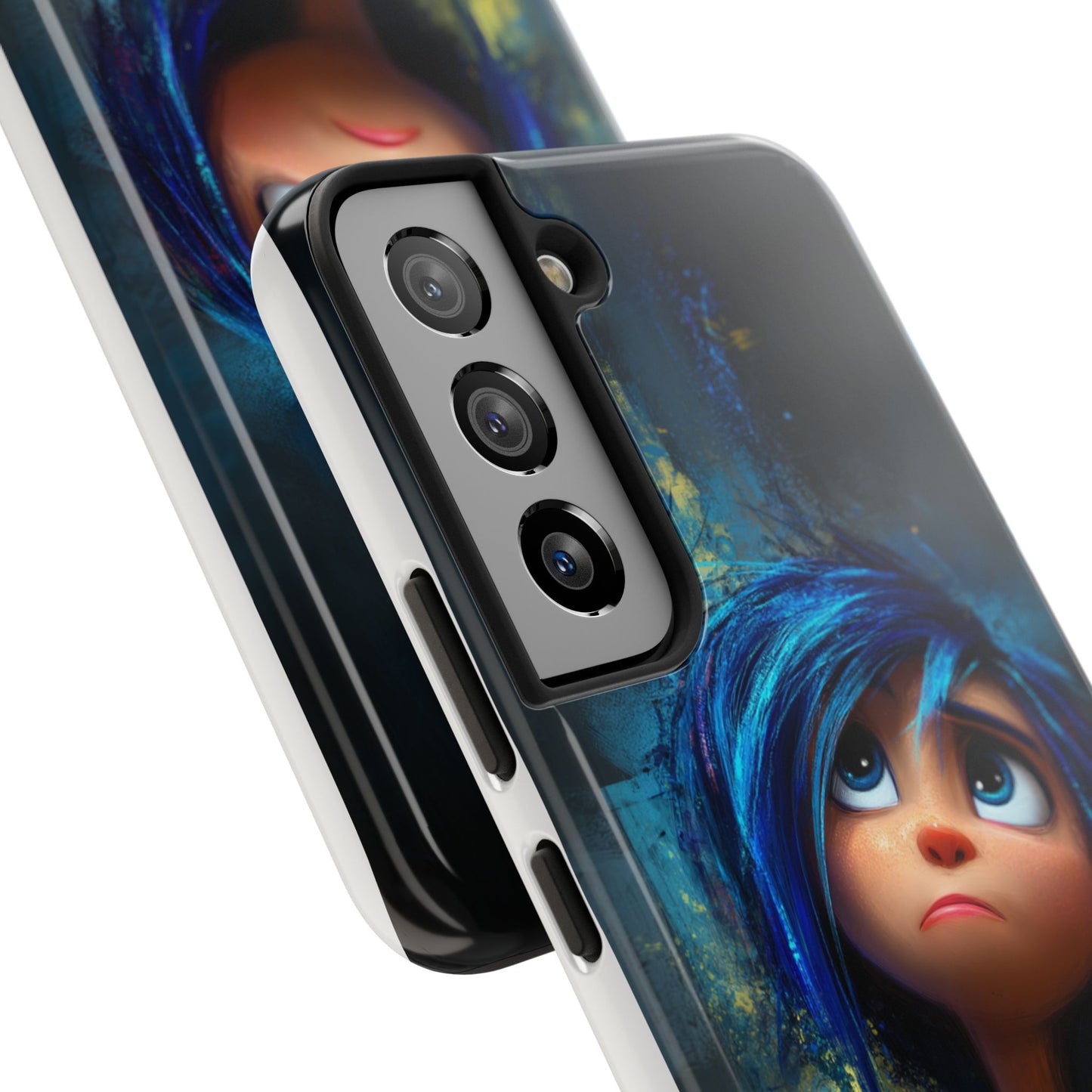 Unique Artsy Tough Phone Case – Emotional Abstract Design for Creative Souls