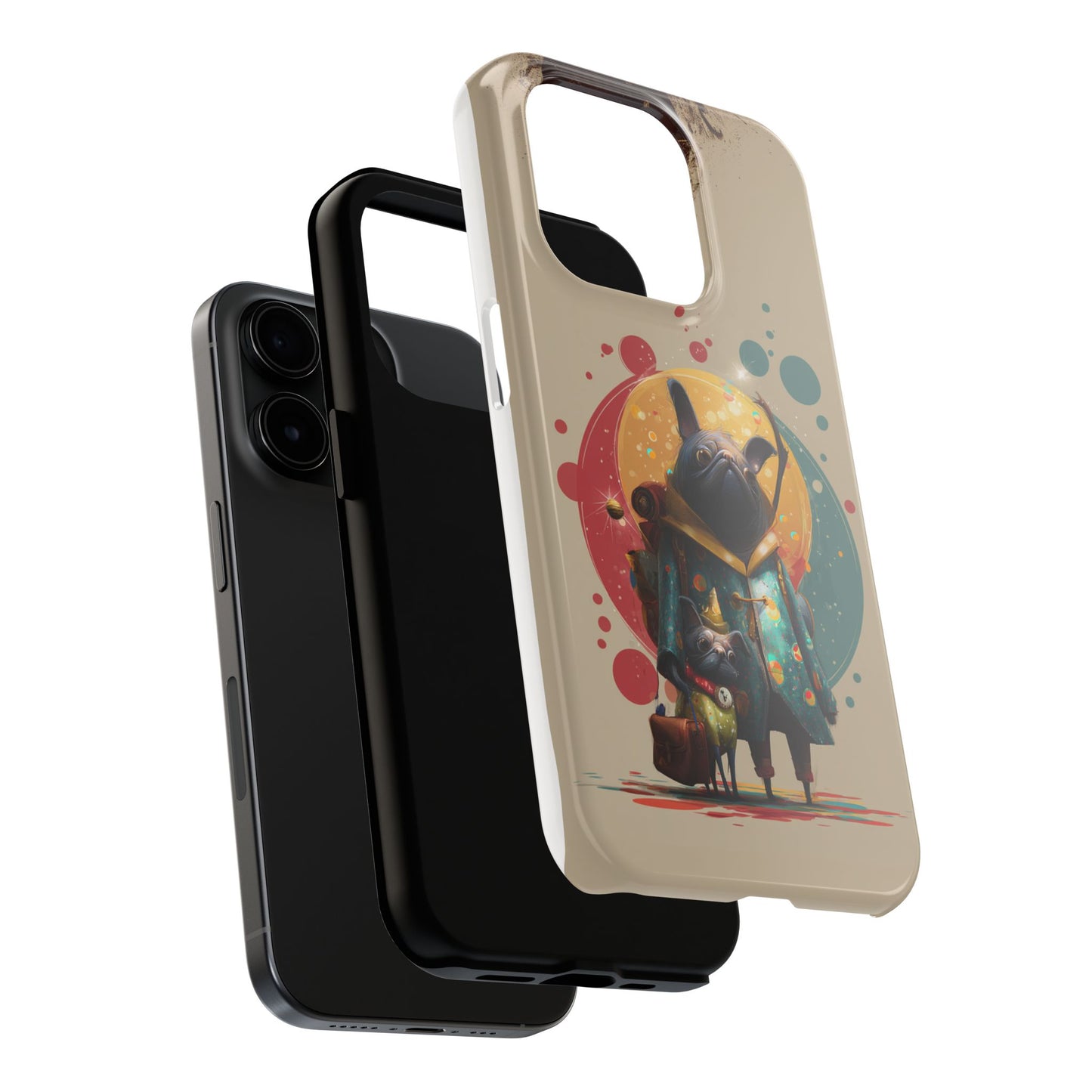 Whimsical Pet-Inspired Tough Phone Case - Perfect for Animal Lovers