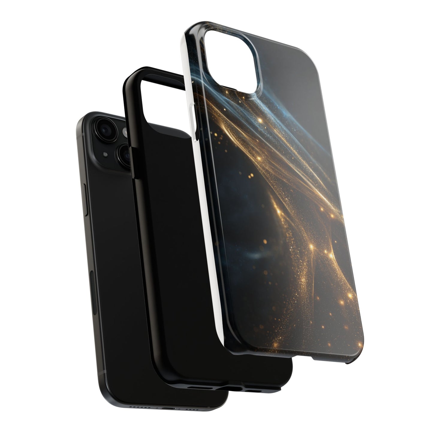 Stunning Gold Swirl Tough Phone Case - Stylish Protection with Elegance