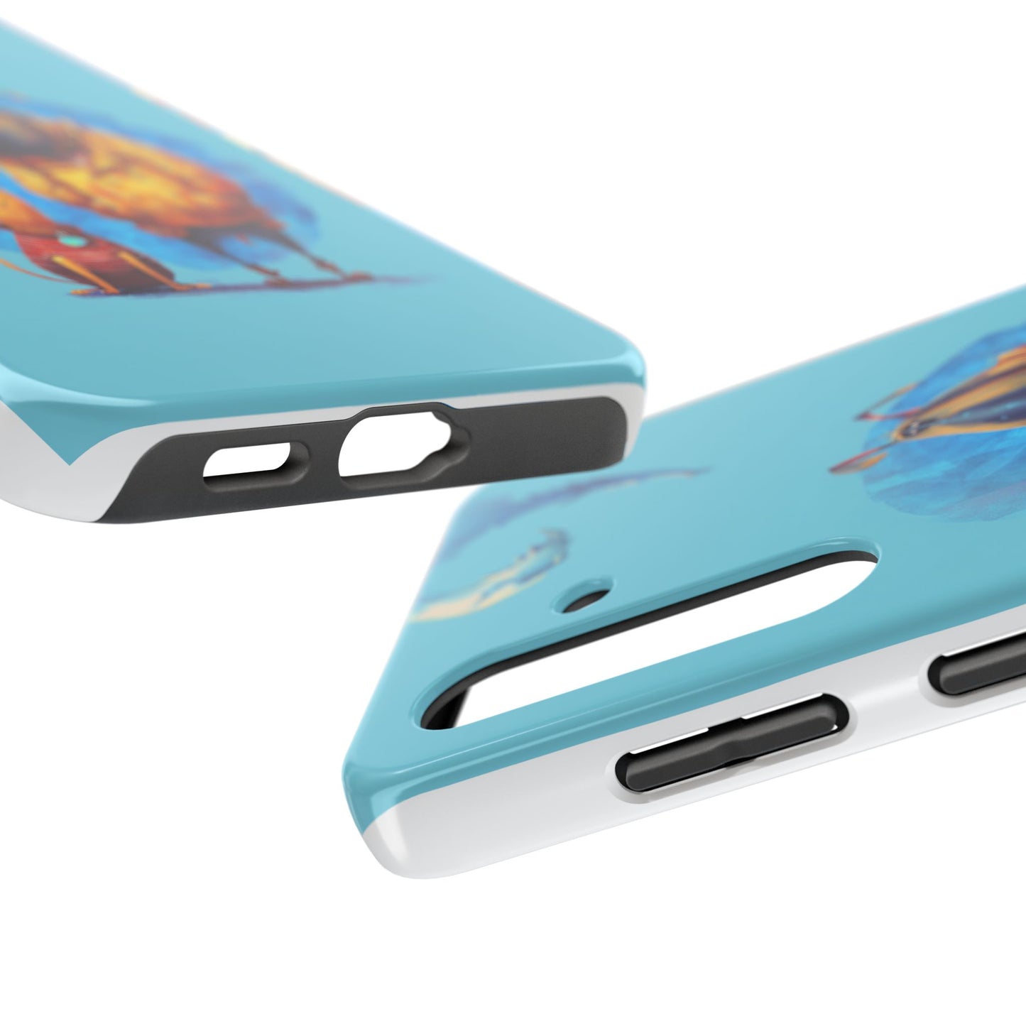 Whimsical Dog-Themed Tough Phone Case for Pet Lovers
