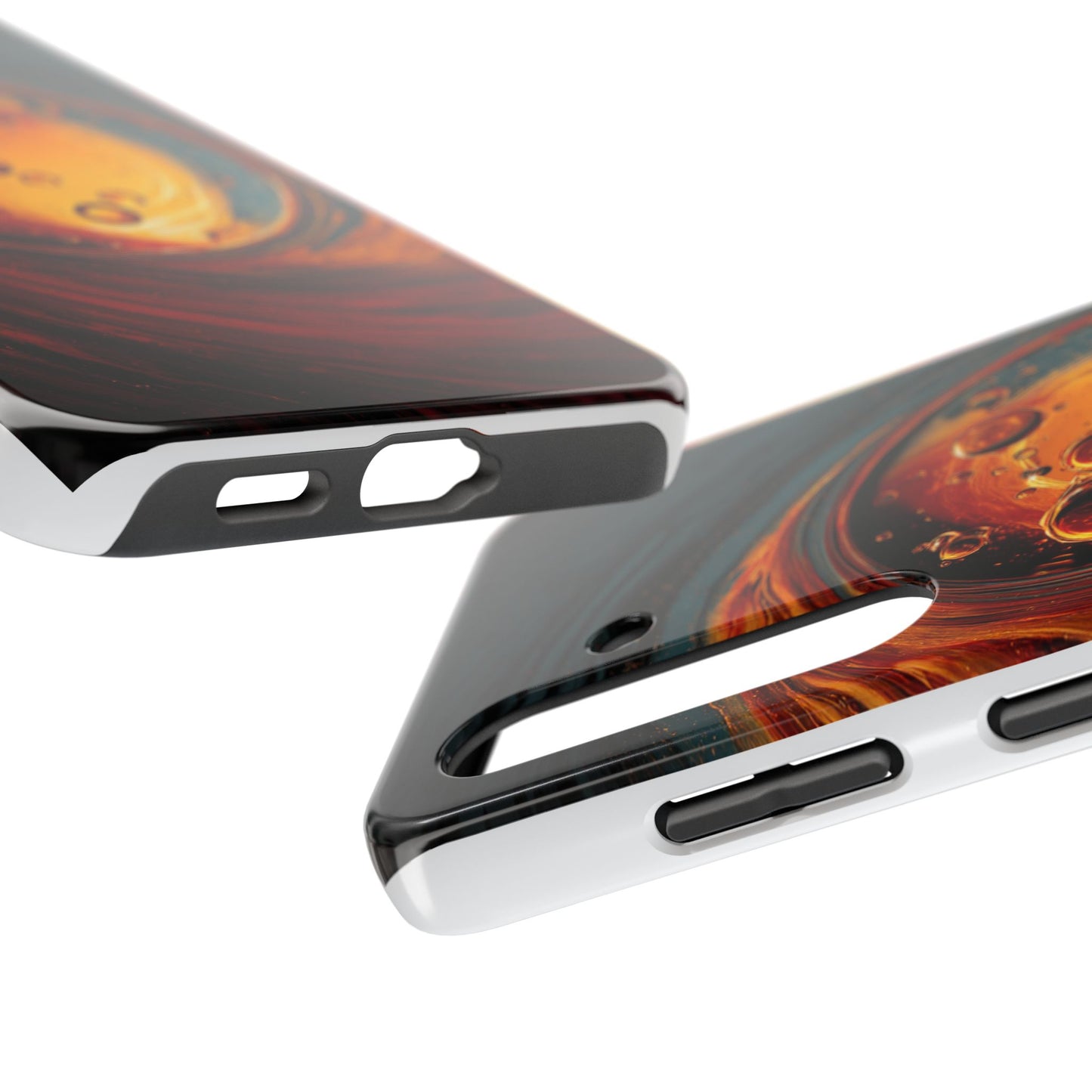 Vibrant Abstract Phone Case with Bubble Design - Tough & Stylish