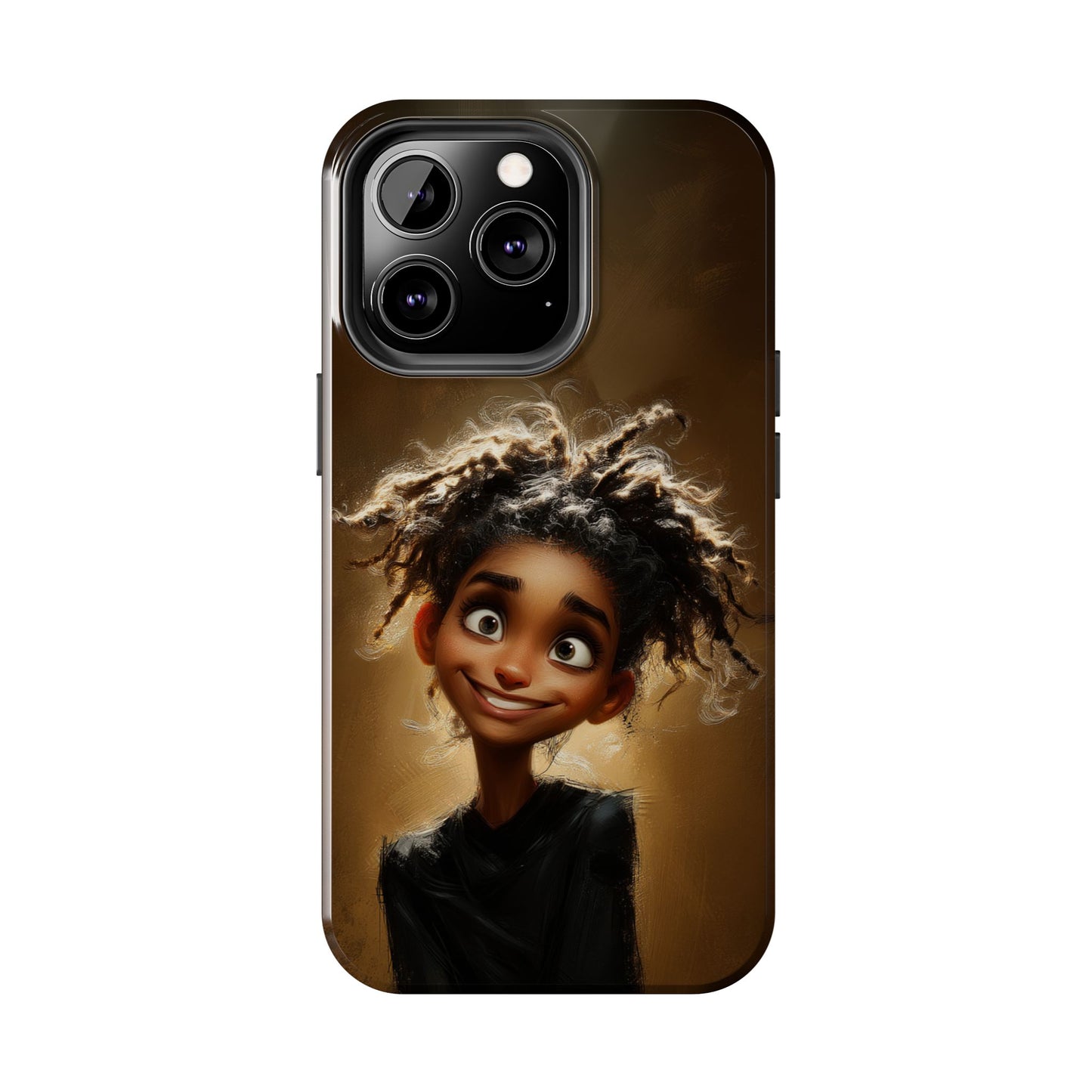 Whimsical Tough Phone Case with Playful Character Design