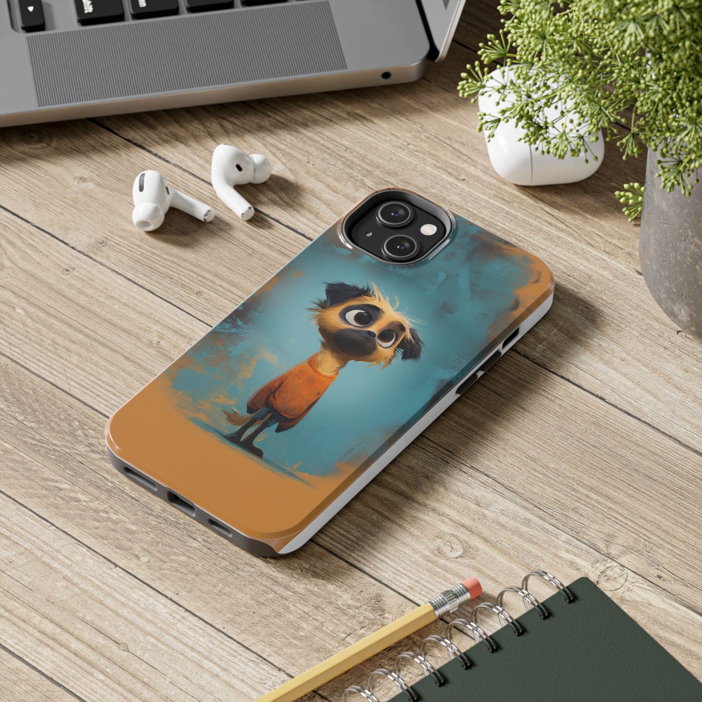 Cute Cartoon Dog Tough Phone Case for Pet Lovers