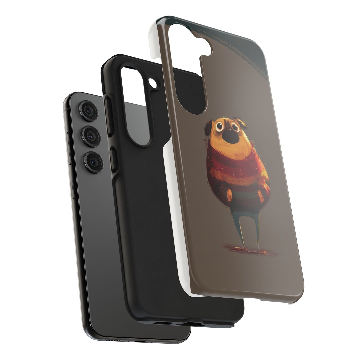 Cute Pug Tough Phone Case - Durable & Stylish Protection for Pet Lovers