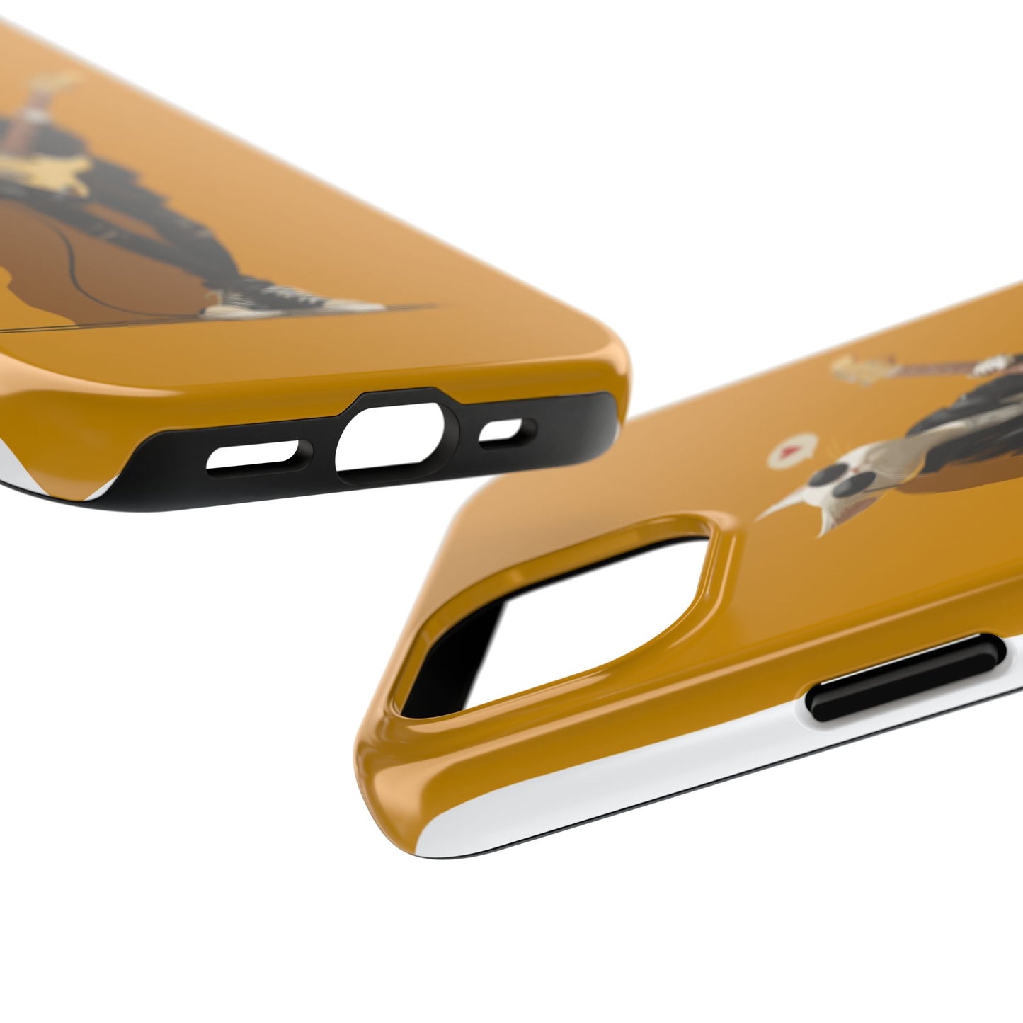 Cool Cat with Sunglasses Playing Guitar Tough Phone Case