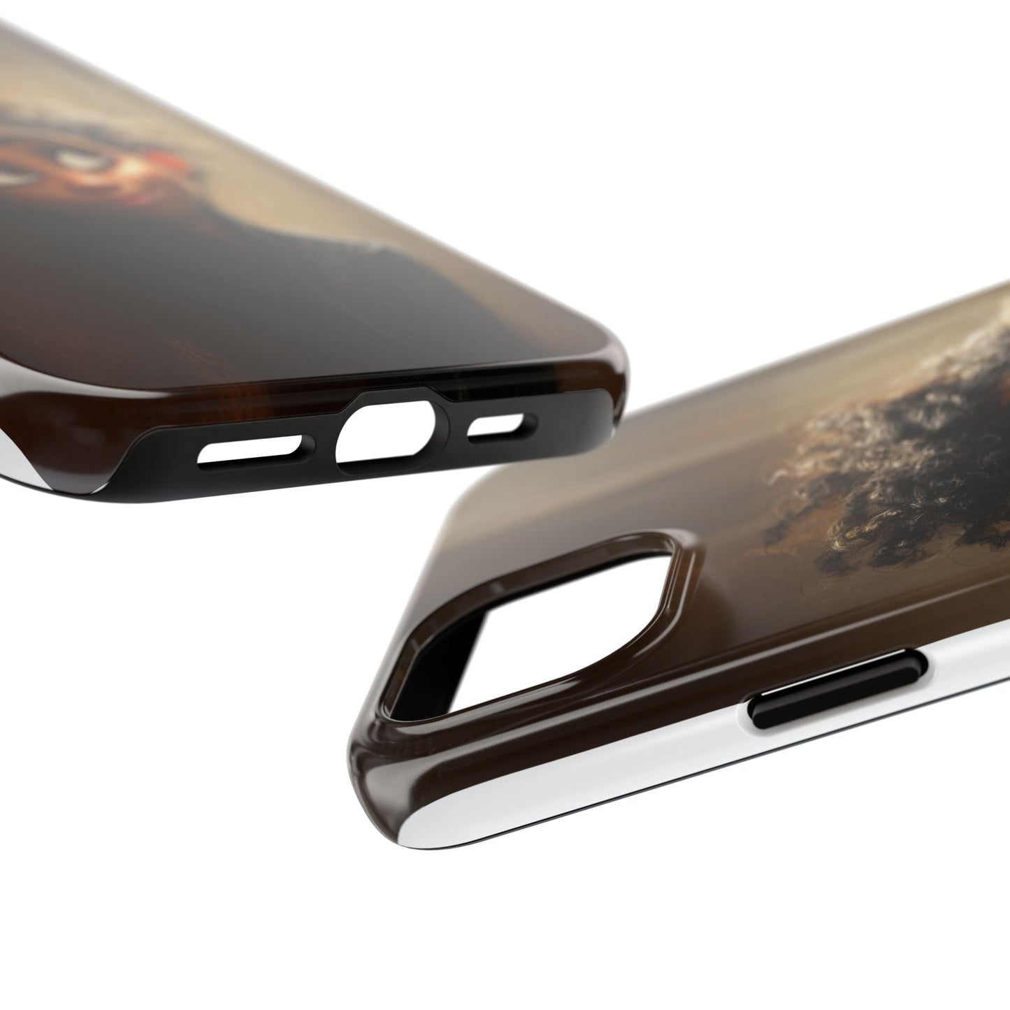 Stylish Tough Phone Case - Artistic Character Design for Teens