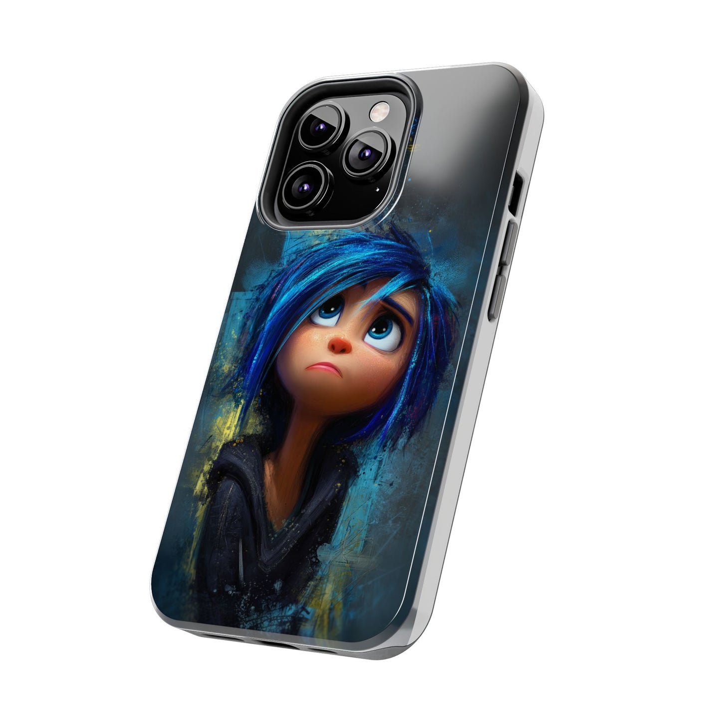Unique Artsy Tough Phone Case – Emotional Abstract Design for Creative Souls