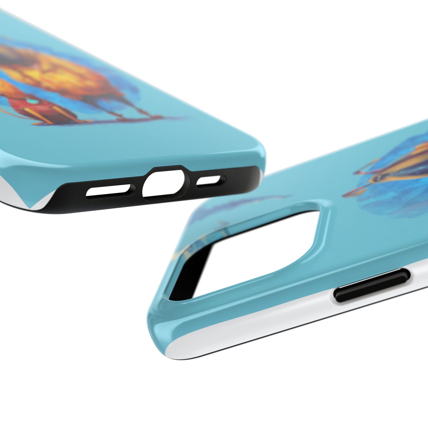 Whimsical Dog-Themed Tough Phone Case for Pet Lovers