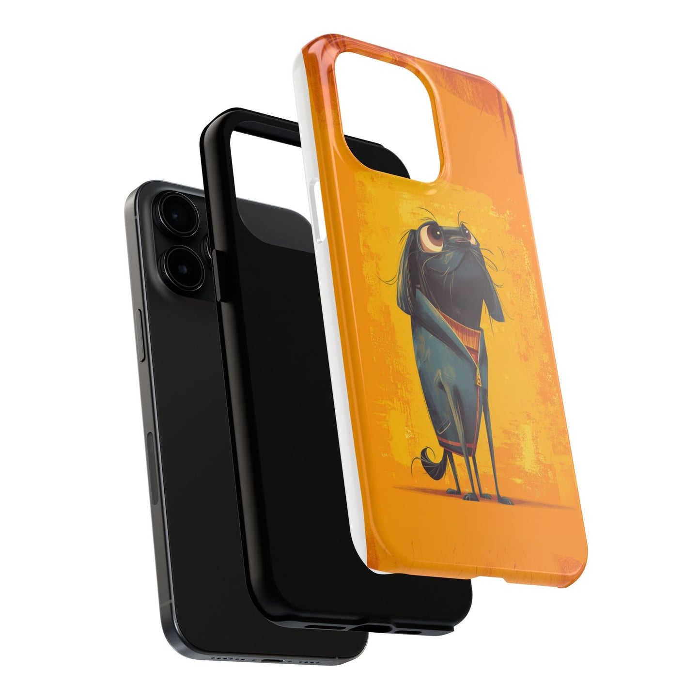 Fun Dog Art Tough Phone Case - Durable Pet Lover Gift