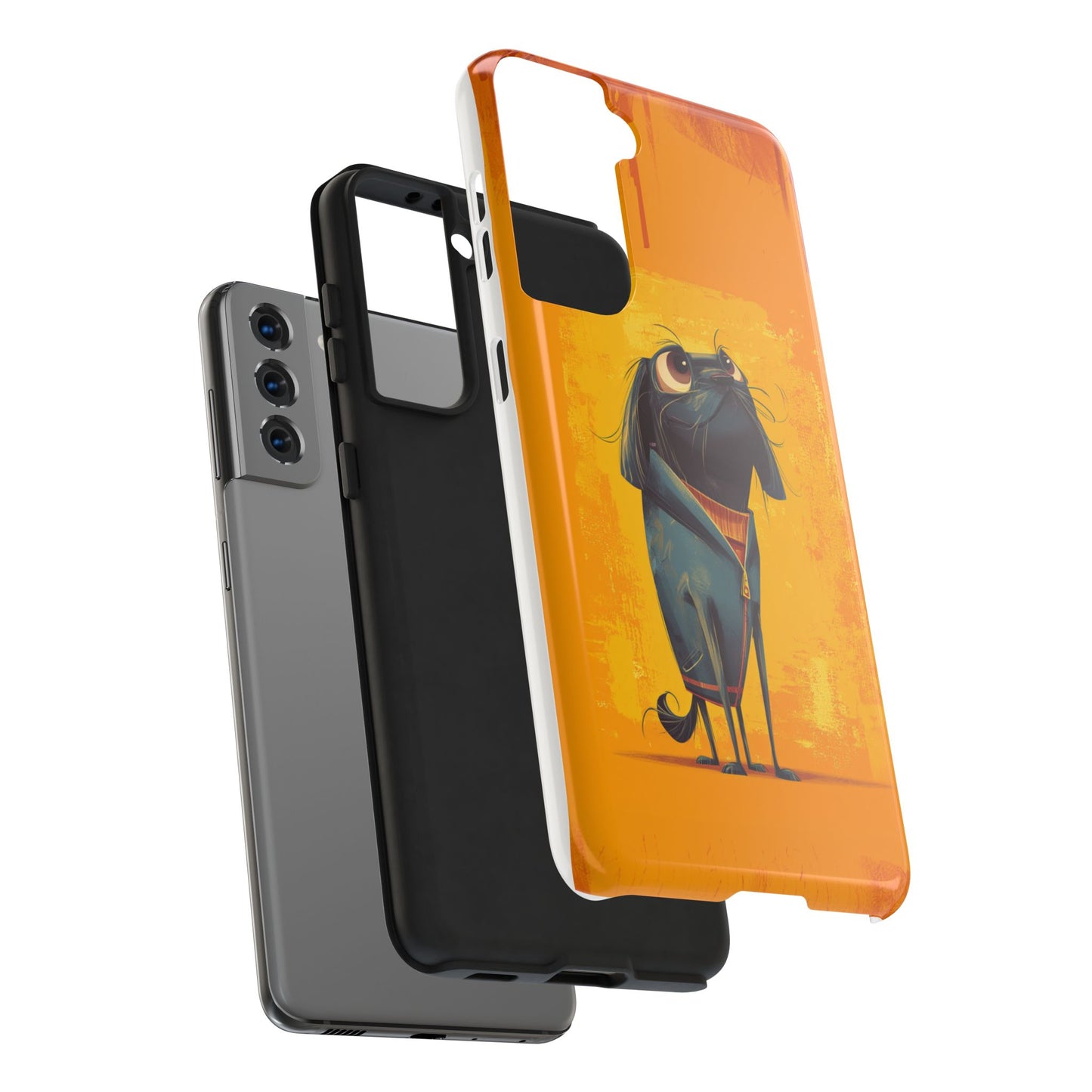 Fun Dog Art Tough Phone Case - Durable Pet Lover Gift