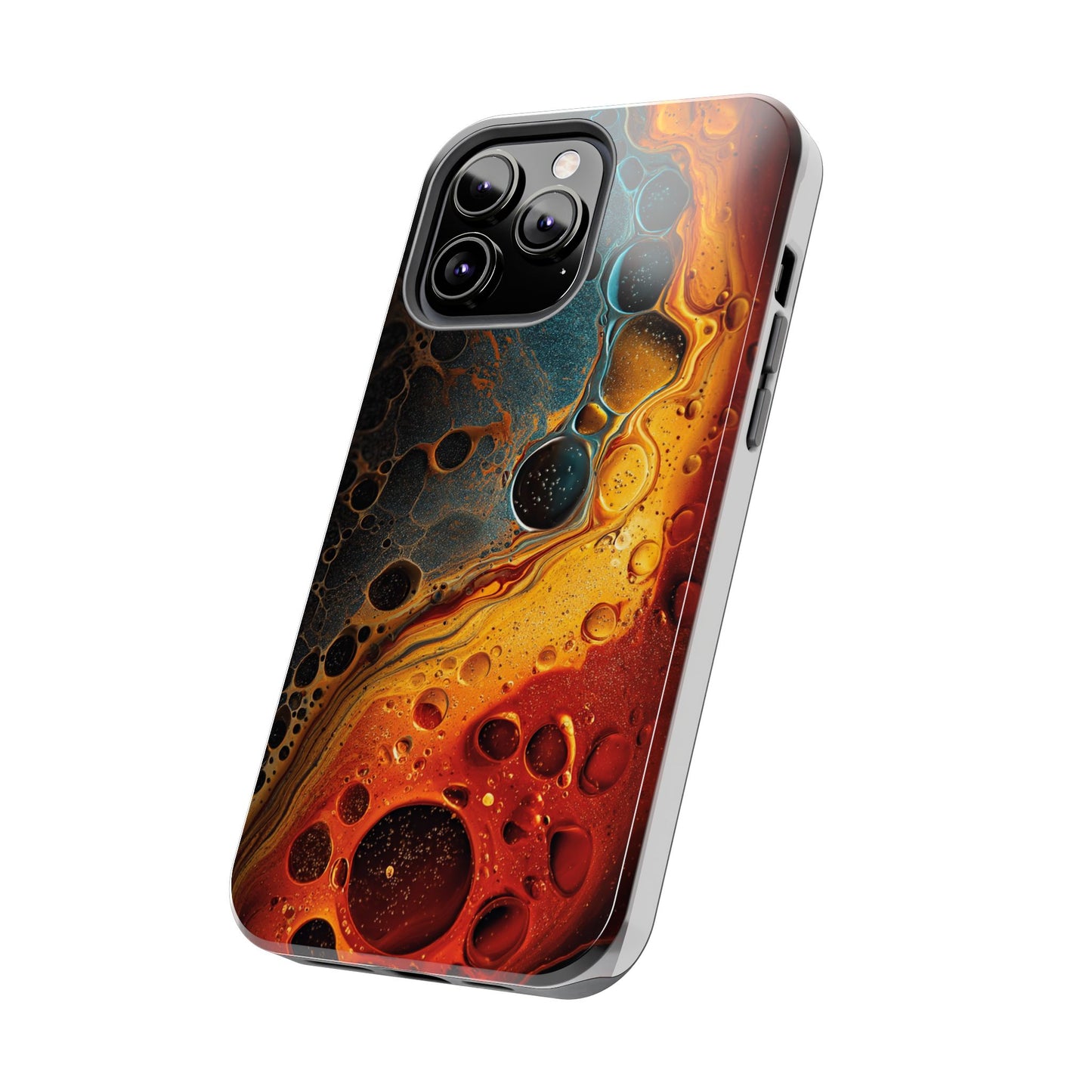 Abstract Lava Tough Phone Case - Vibrant Protective Cover for Adventurous Souls
