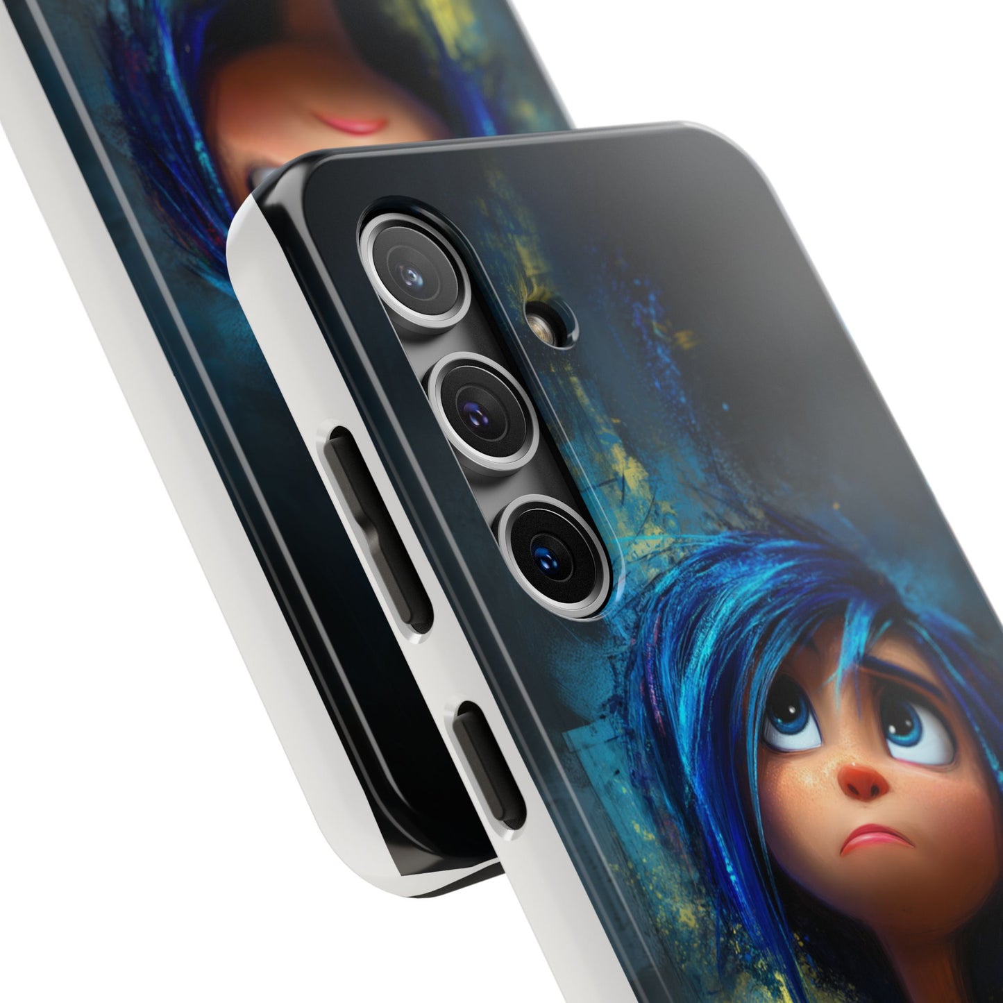 Unique Artsy Tough Phone Case – Emotional Abstract Design for Creative Souls