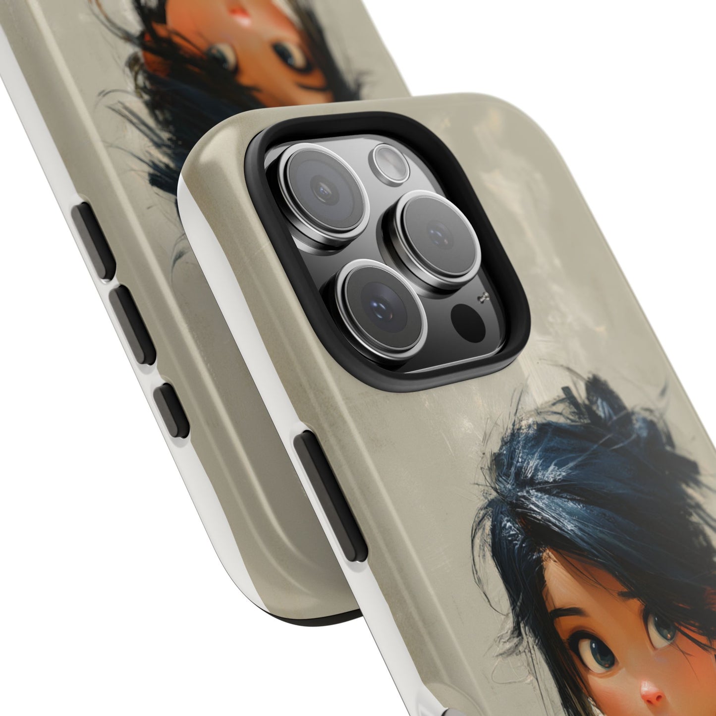 Artistic Tough Phone Case – Unique Portrait Design for Creatives