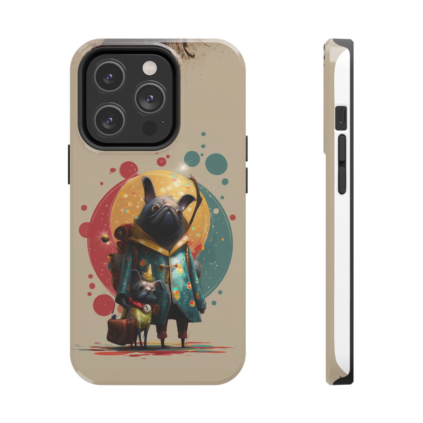 Whimsical Pet-Inspired Tough Phone Case - Perfect for Animal Lovers