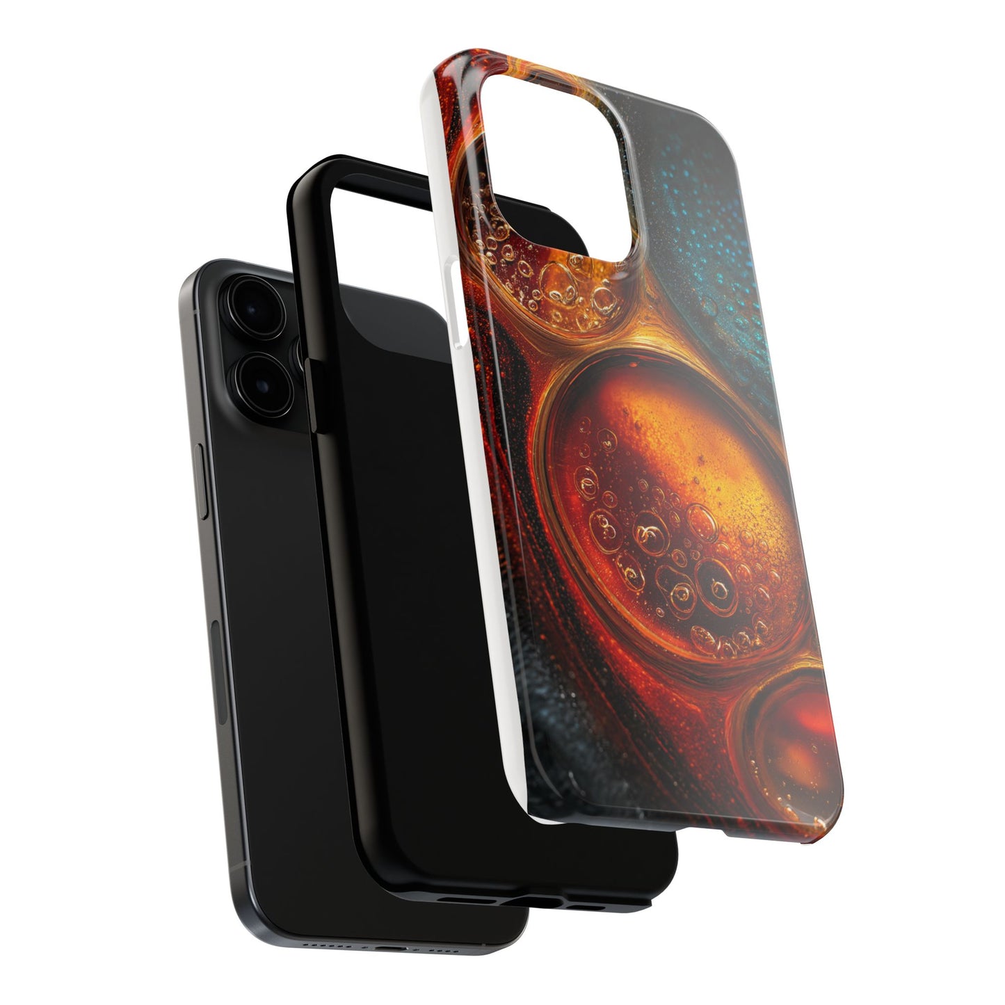 Vibrant Abstract Tough Phone Case – Bubble Design for Ultimate Protection