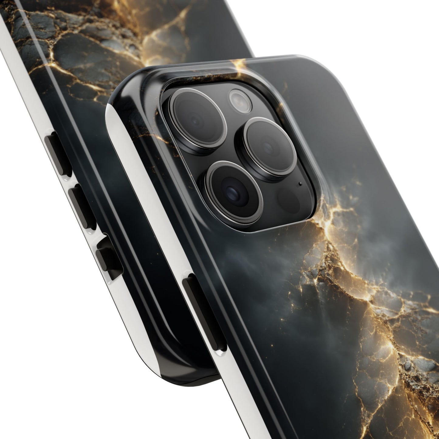 Majestic Marble Phone Case - Tough Protective Cover with Gold Veins