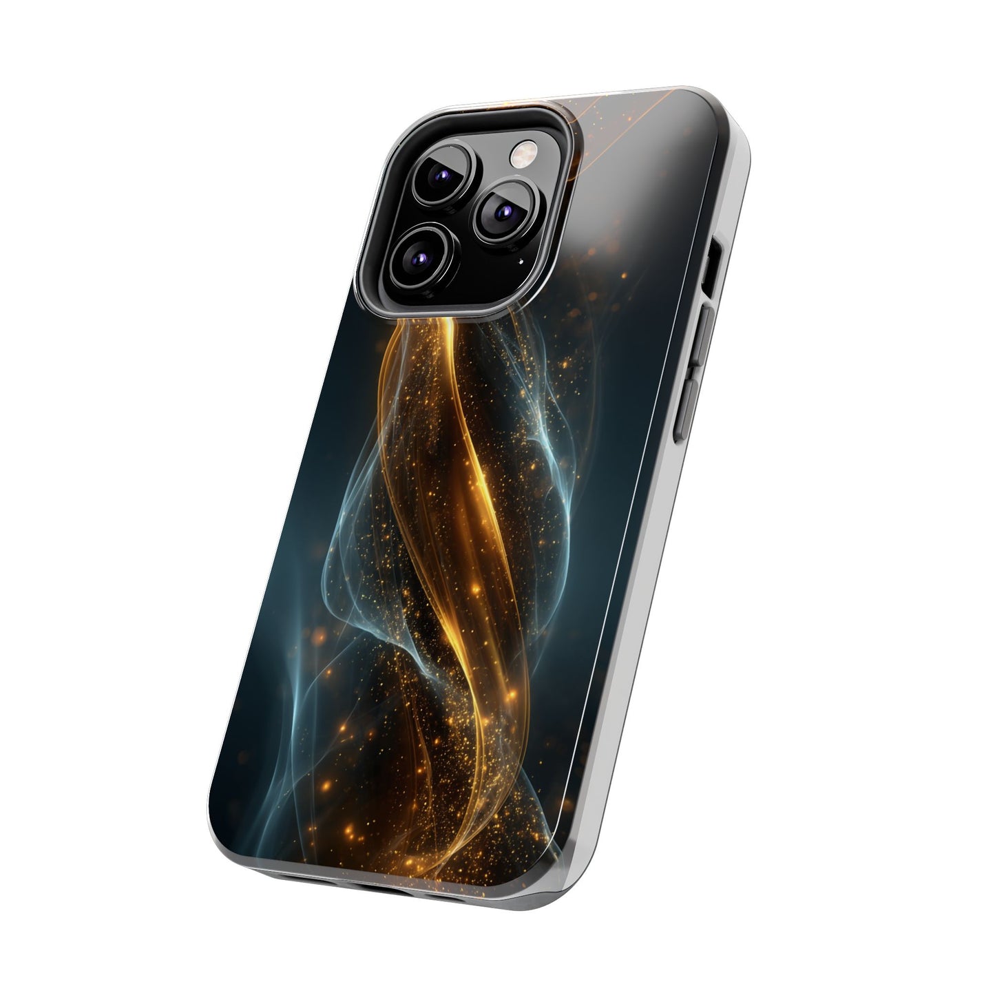 Stylish Tough Phone Case with Elegant Swirl Design