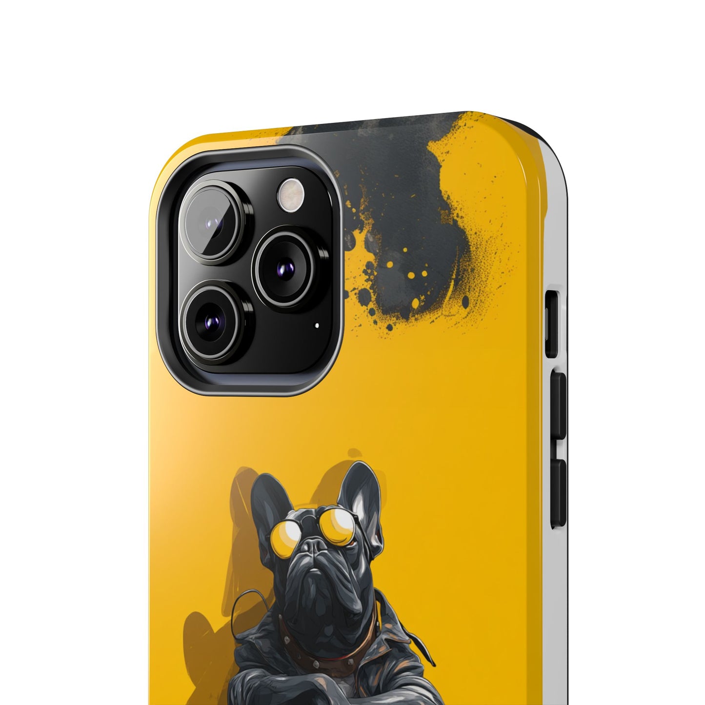Rebellious Dog with Guitar Tough Phone Case – Wearable Art for Pet & Music Lovers