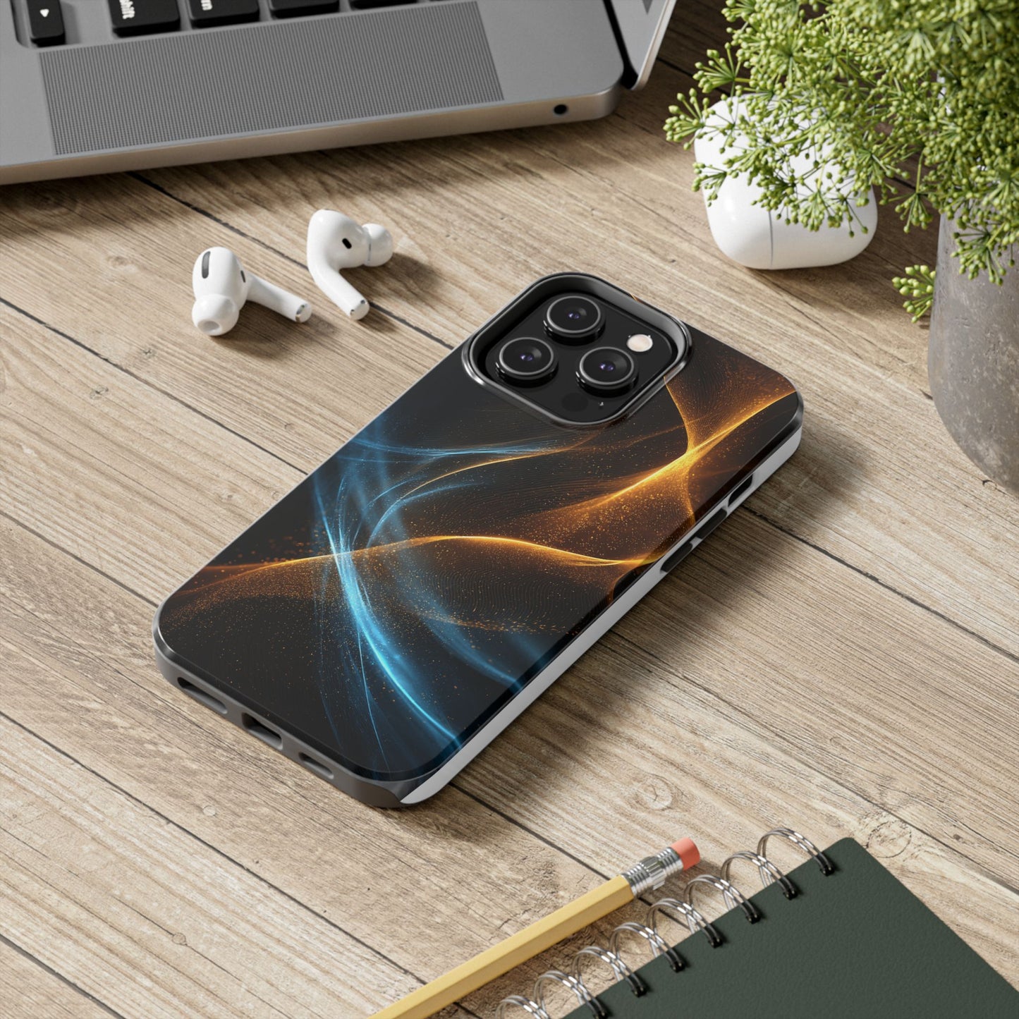Dynamic Wave Tough Phone Case - Durable and Stylish