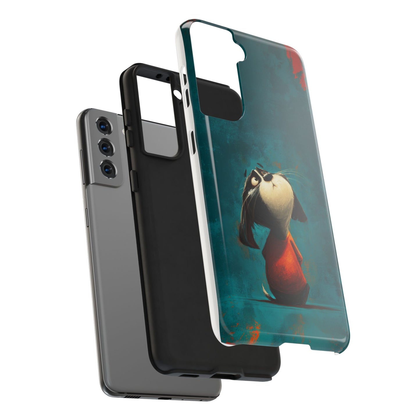 Whimsical Dog Tough Phone Case - Perfect for Pet Lovers!