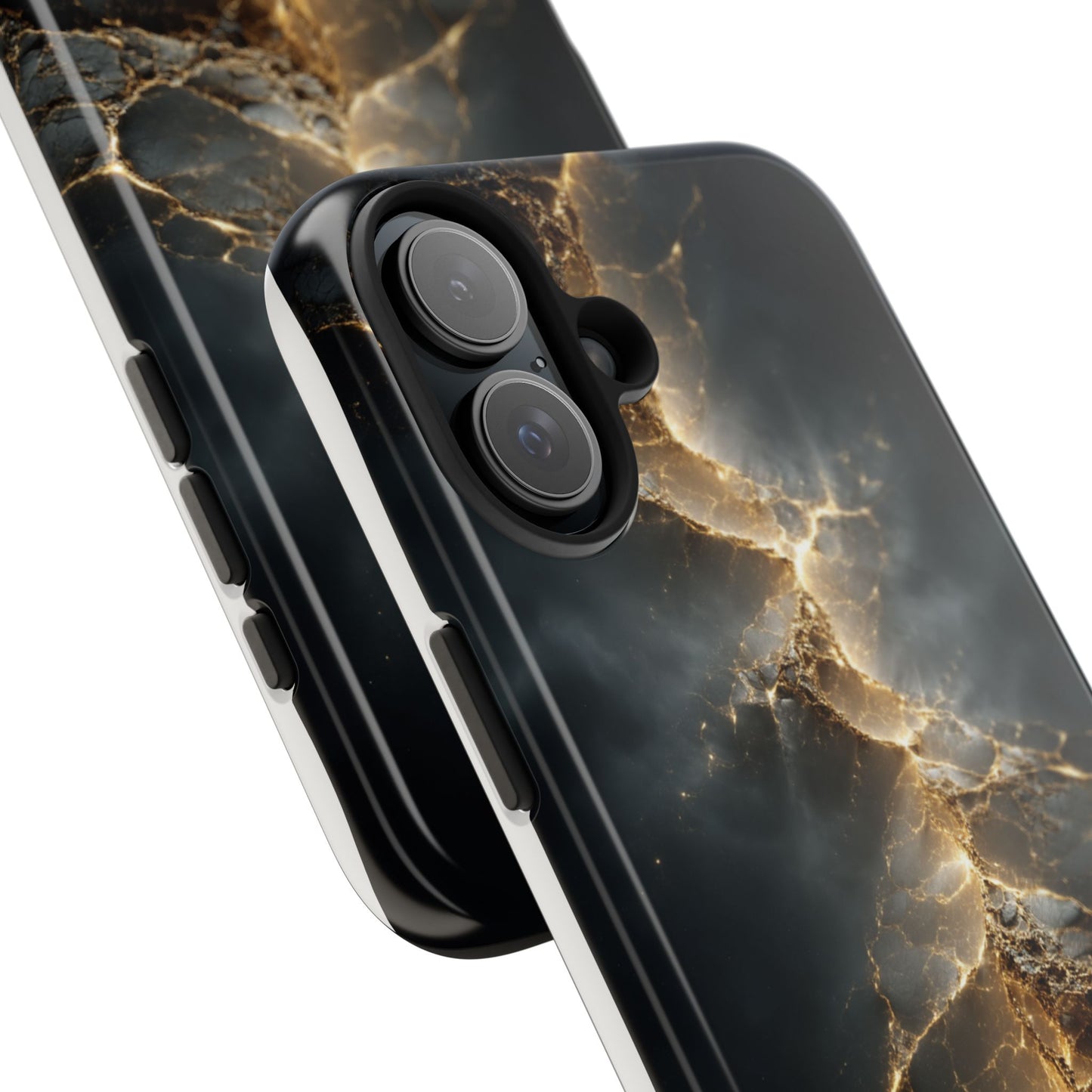Majestic Marble Phone Case - Tough Protective Cover with Gold Veins