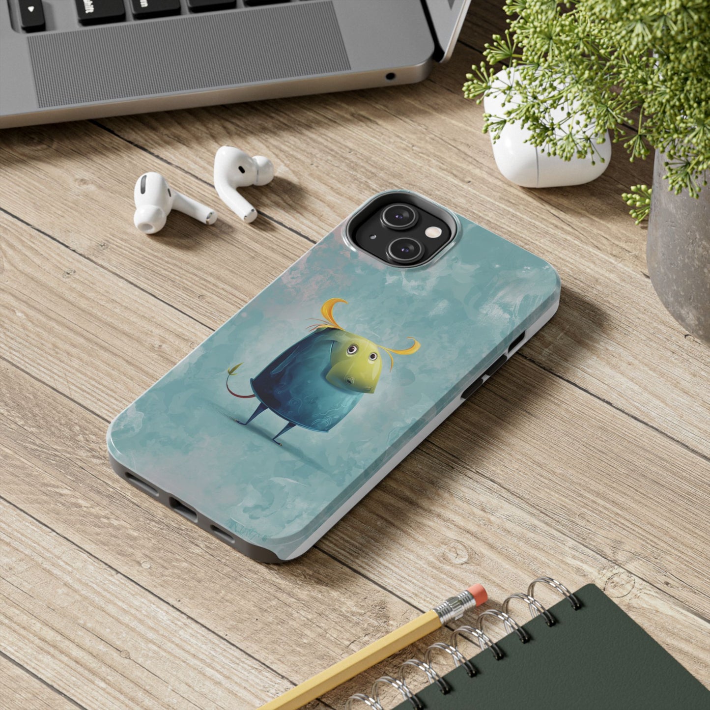 Cute Cartoon Bull Tough Phone Case - Durable & Fun Protection