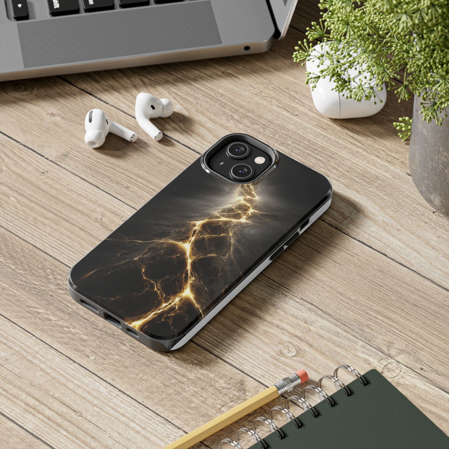 Lightning Bolt Tough Phone Case - Durable & Stylish Protection