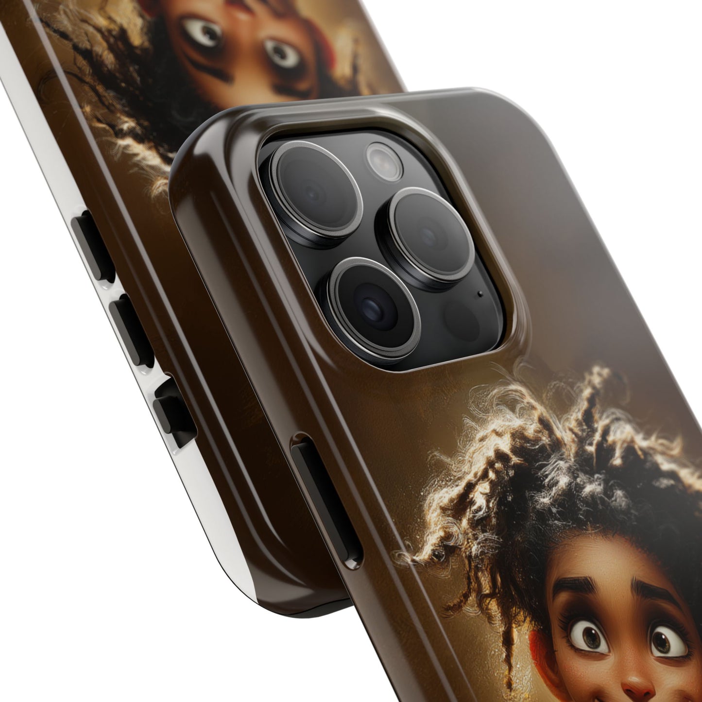 Whimsical Tough Phone Case with Playful Character Design