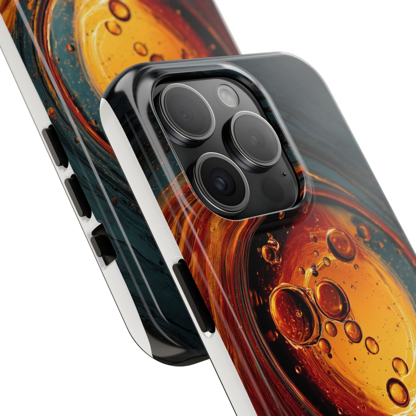 Vibrant Abstract Phone Case with Bubble Design - Tough & Stylish